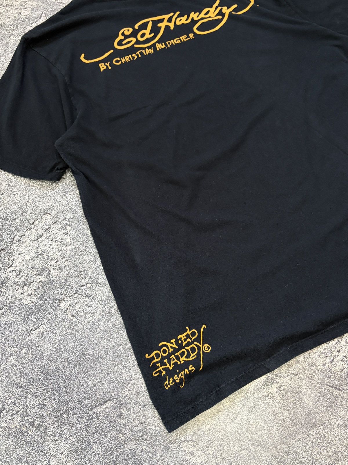 Ed Hardy Ed Hardy Dead or Alive Skull Roses Audigier Tee Black XXL Size US XXL / EU 58 / 5 - 8 Thumbnail