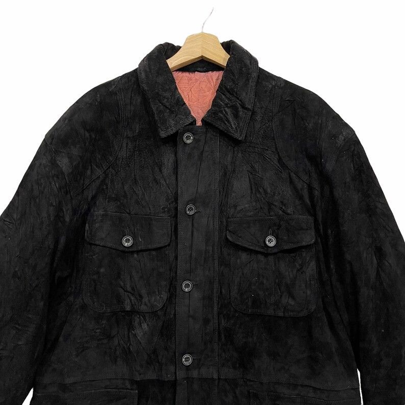 PPFM PPFM Suede Leather Jacket Size US L / EU 52-54 / 3 - 3 Thumbnail