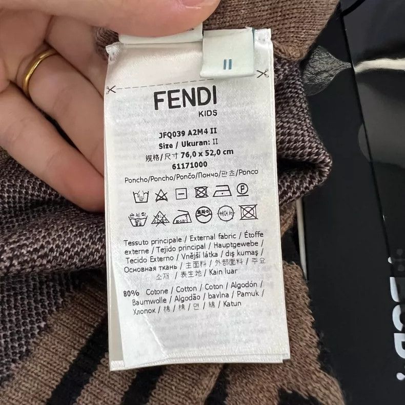 Fendi Fendi size 11 Brown full-print FF cloak Size US XXS / EU 40 - 3 Thumbnail