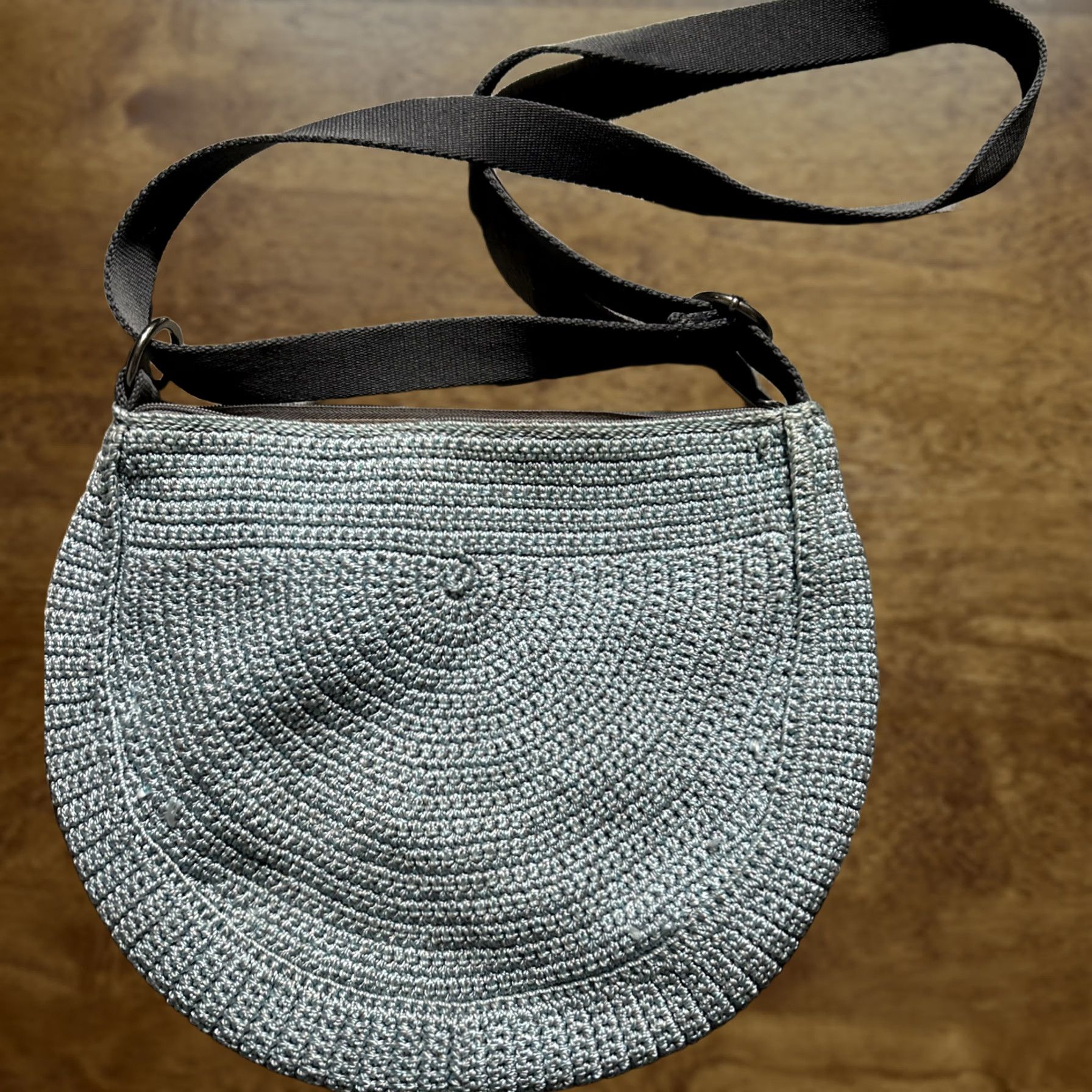 The Sak The Sak Alameda Blue Shoulder Bag Pattern Woven Crochet 100% Polypropylene Knit Medium Size ONE SIZE - 1 Thumbnail