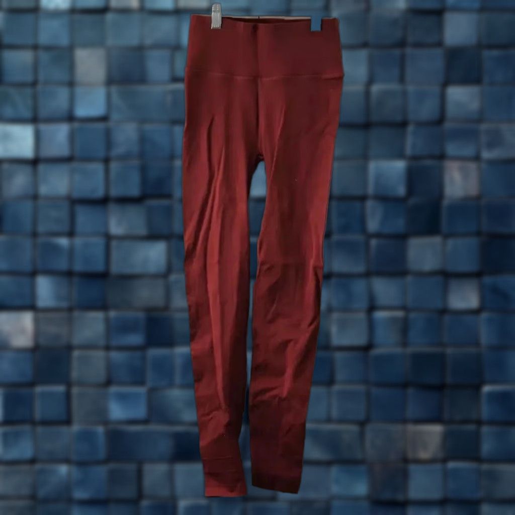 Fabletics NEW NWT Fabletics Wine Red High Sculptured Knit Yoga Leggings Size M Women Color Red Shoes? (Oops) Size 32" / US 10 / IT 46 - 1 Thumbnail