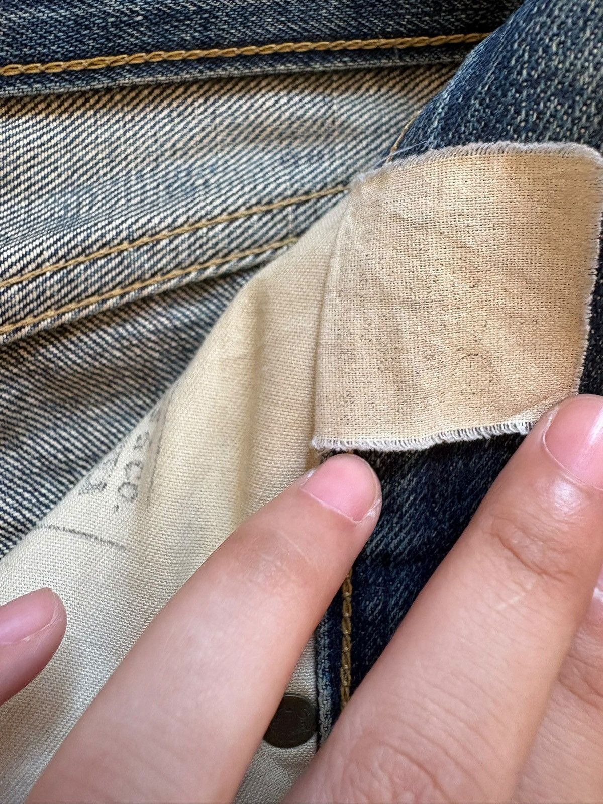 Levi's Vintage 80s Levis 702 Big E Selvedge Jean Shorts Jorts Size US 36 / EU 52 - 12 Thumbnail