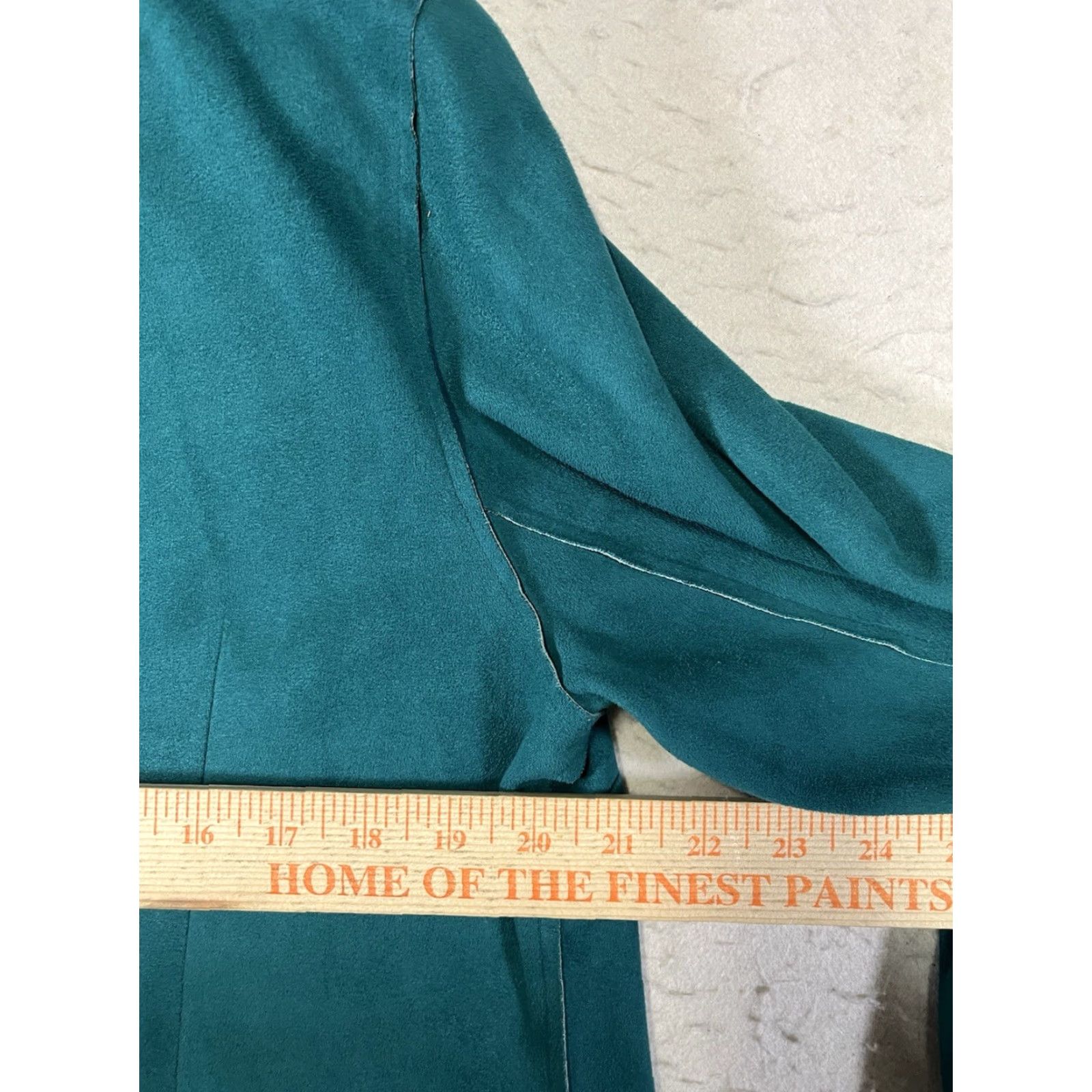 Vintage Chicos Jacket Emerald Green Size 2 Faux Suede Lining Snap Pocket Basic Jacket Women Size XS / US 0-2 / IT 36-38 - 3 Thumbnail