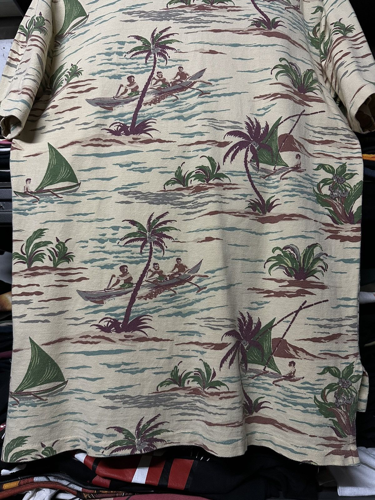 Polo Ralph Lauren × RRL Ralph Lauren × Vintage Vintage 90s Polo Ralph Lauren Sailing Hawaii Beach Polo Tee Size US L / EU 52-54 / 3 - 11 Thumbnail