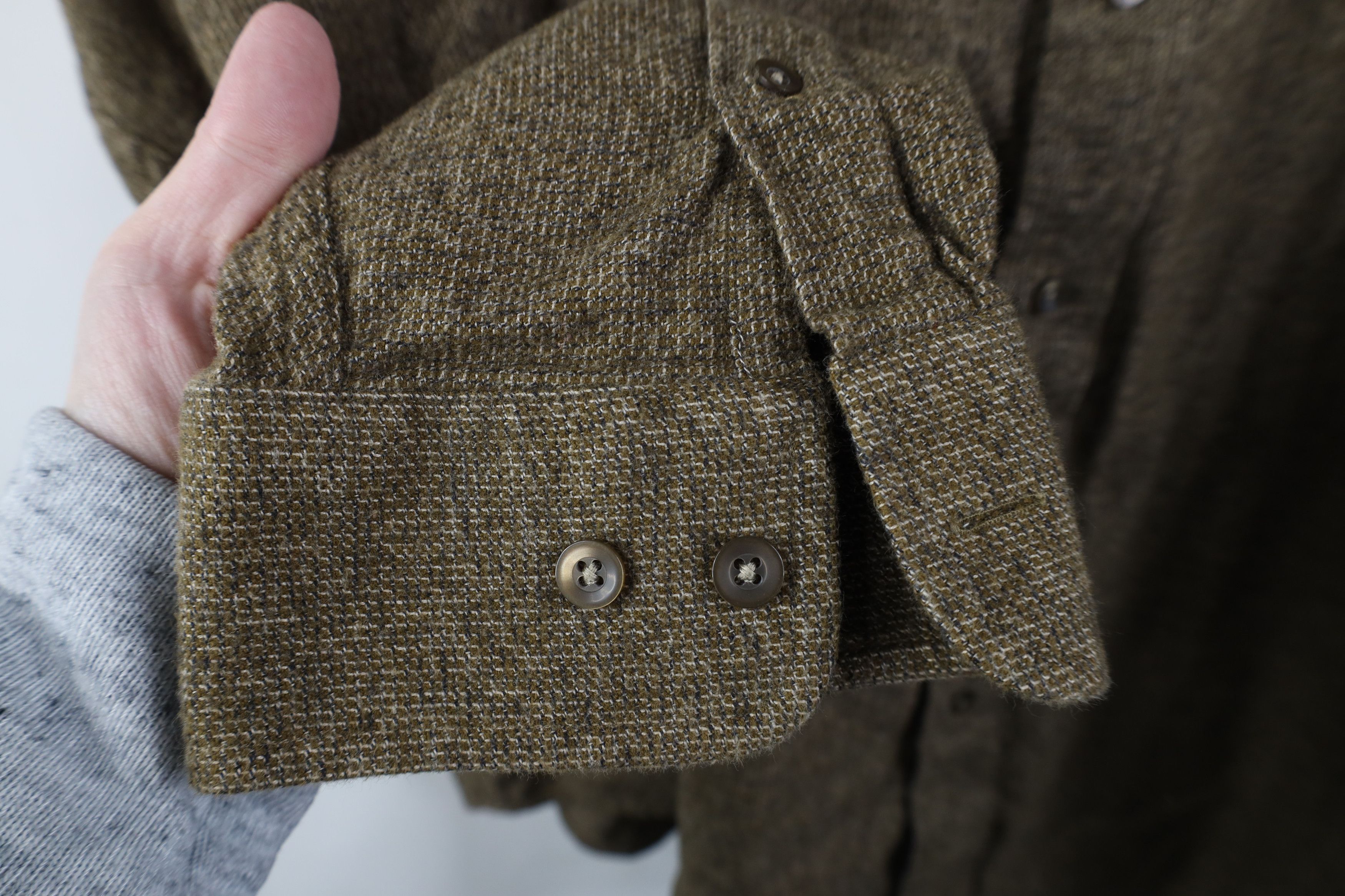 Vintage Vintage 90s Streetwear Tweed Collared Button Down Shirt Size US XXL / EU 58 / 5 - 5 Thumbnail
