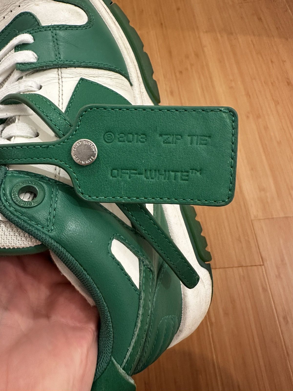 Off-White Off-White Out of Office Leather Sneakers Size US 9 / EU 42 - 3 Thumbnail