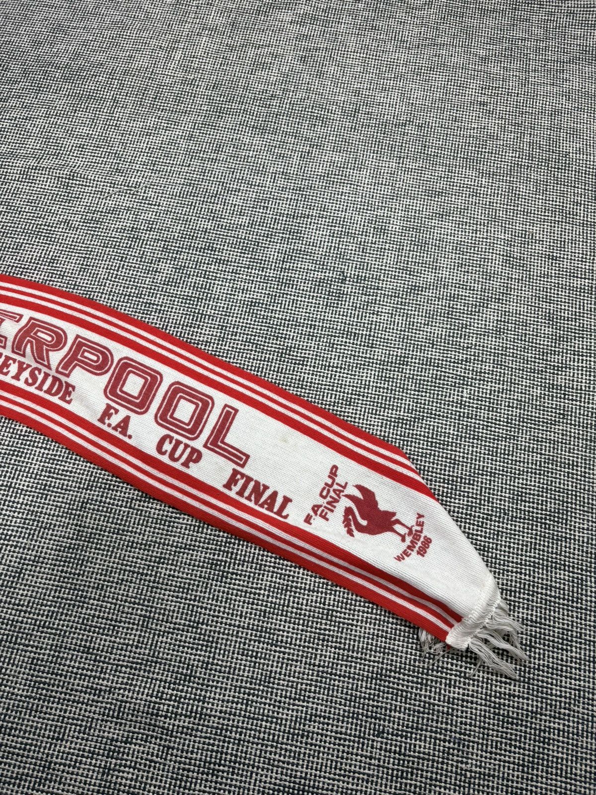 Other 1986 vintage Liverpool FC Fa cup final wembley soccer scarf Size ONE SIZE - 2 Thumbnail