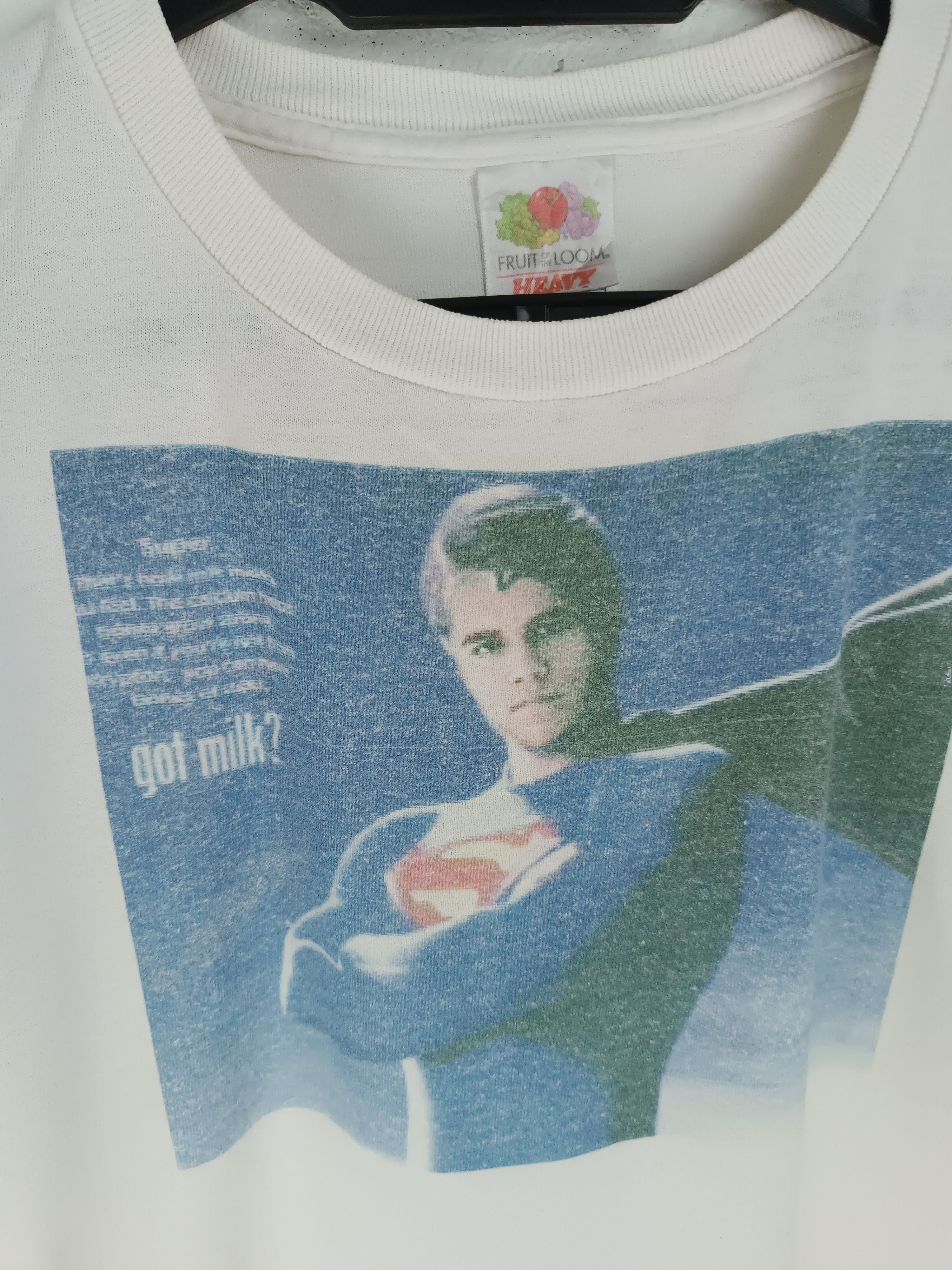 Vintage VINTAGE 90'S SUPERMAN GOT MILK? TEE CAMPAIGN HUMOR PARODY Size US M / EU 48-50 / 2 - 10 Thumbnail