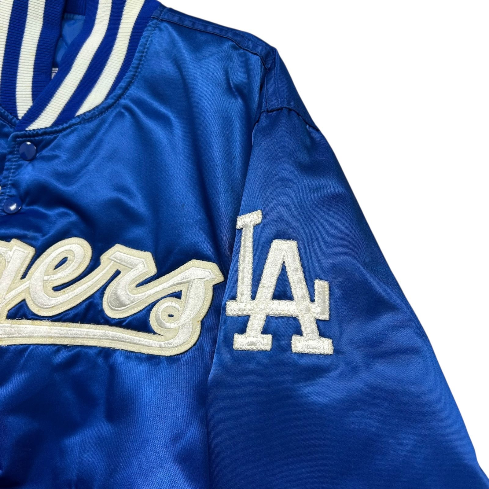 MLB RARE VTG 90s Dodgers Valenzuela 34 STARTER SATIN JACKET Size US M / EU 48-50 / 2 - 5 Thumbnail