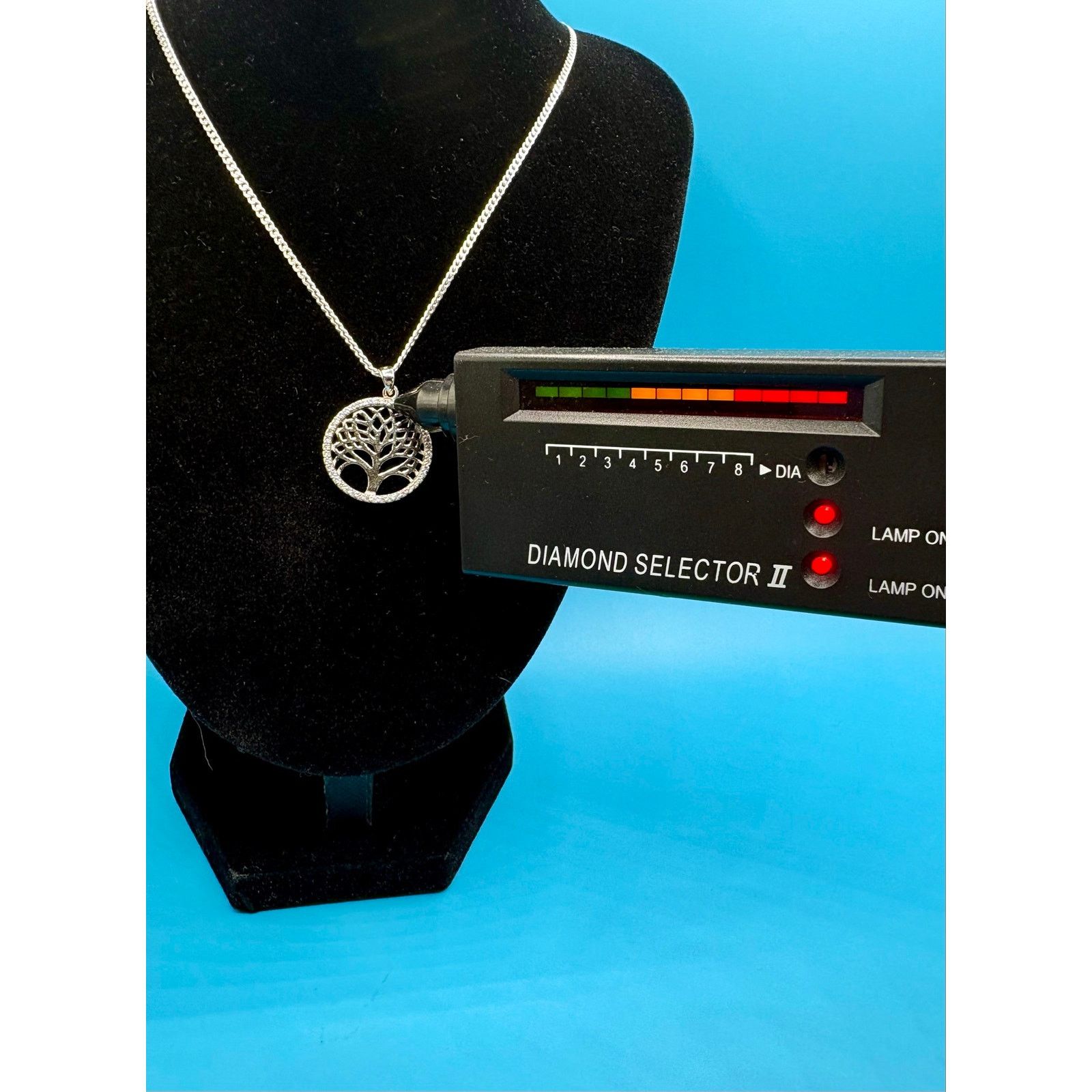 Other 925 Silver Moissanite Tree of Life Sterling Silver Necklace Size ONE SIZE - 1 Thumbnail