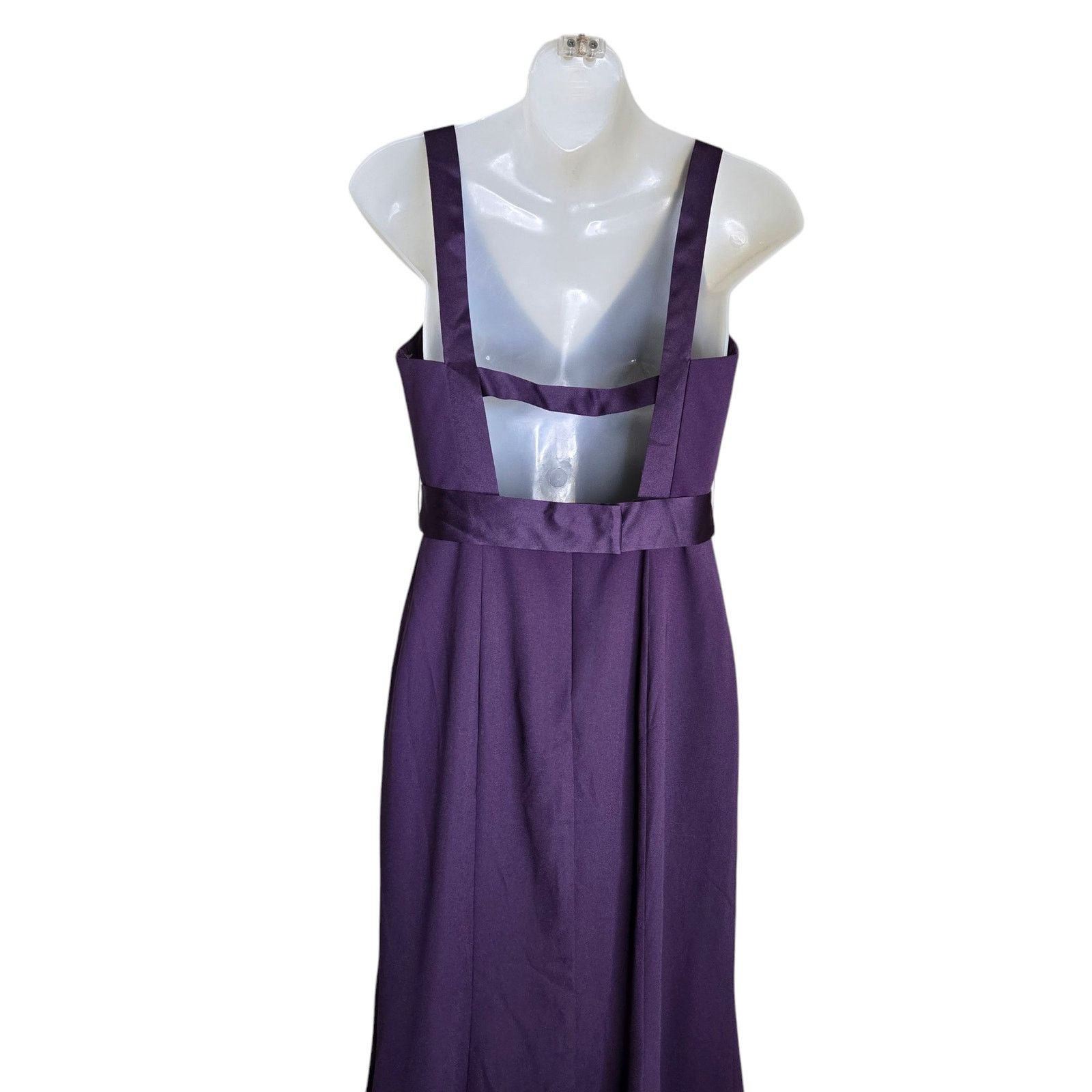Vera Wang White by Vera Wang Formal Dress Size 2 Amethyst Purple Belt Size XS / US 0-2 / IT 36-38 - 7 Thumbnail