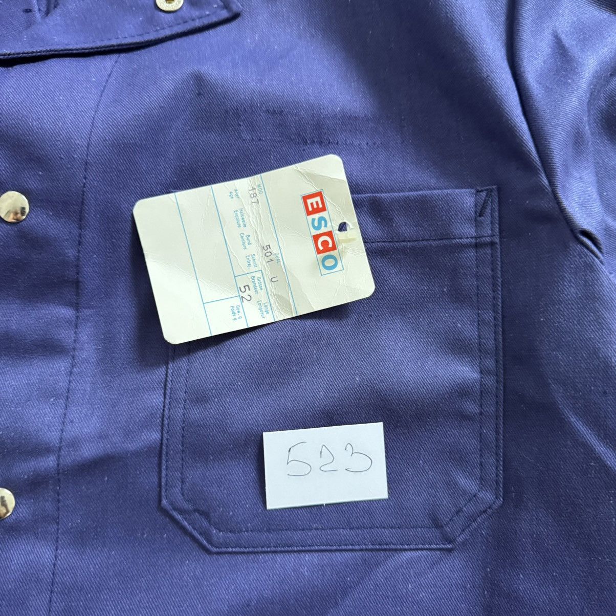 Le Laboureur German deadstock works vintage french sanfor jacket Size US L / EU 52-54 / 3 - 14 Thumbnail
