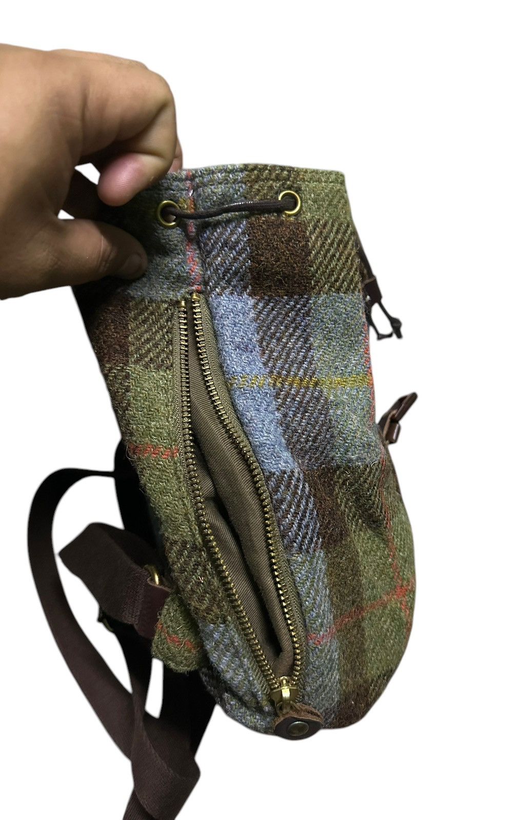 Harris Tweed Art-direct wool harris tweed tartan small backpacks Size ONE SIZE - 8 Thumbnail