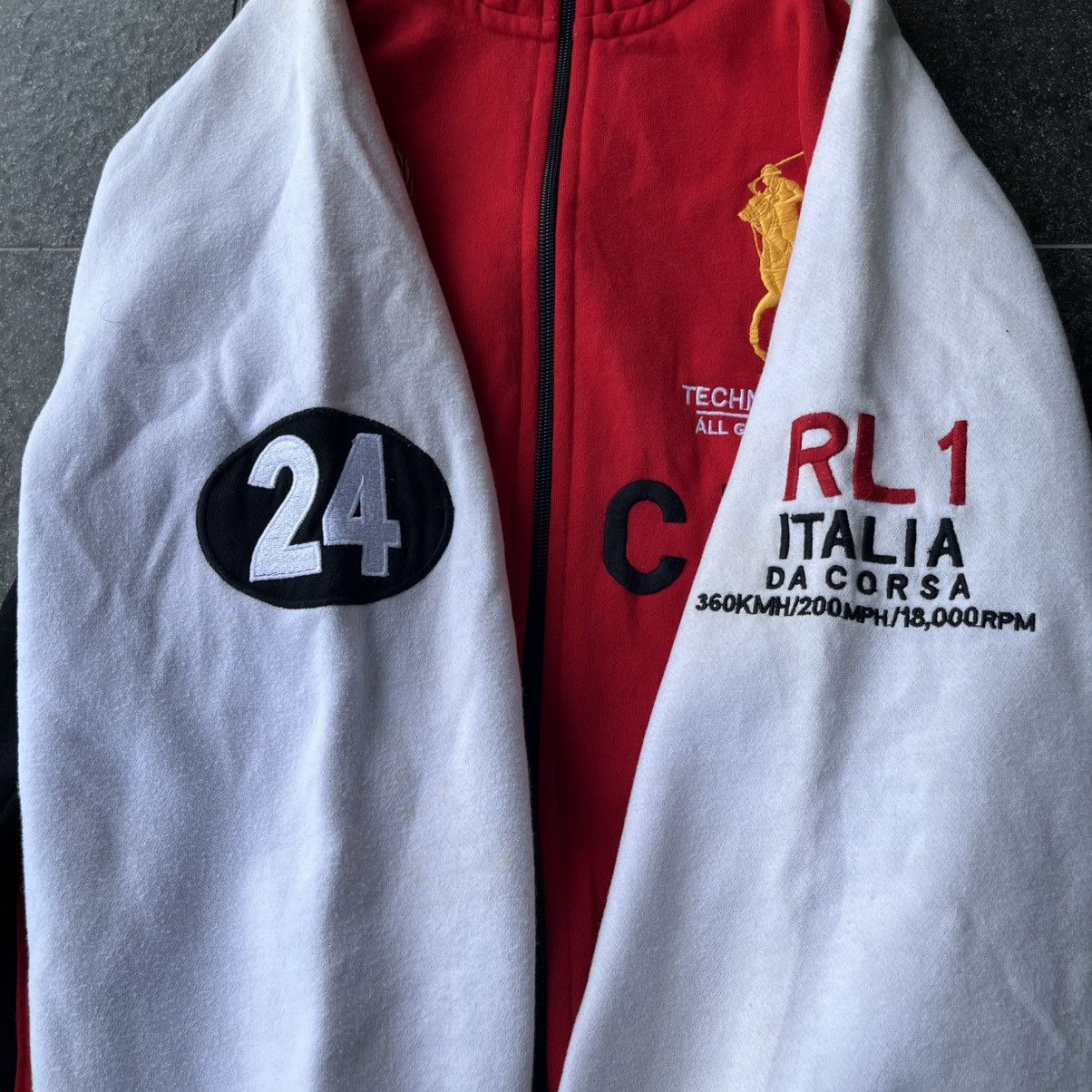 Polo Ralph Lauren Vintage Polo Ralph Lauren Racing Italia 2011 Team Zip Jacket Size US L / EU 52-54 / 3 - 9 Thumbnail