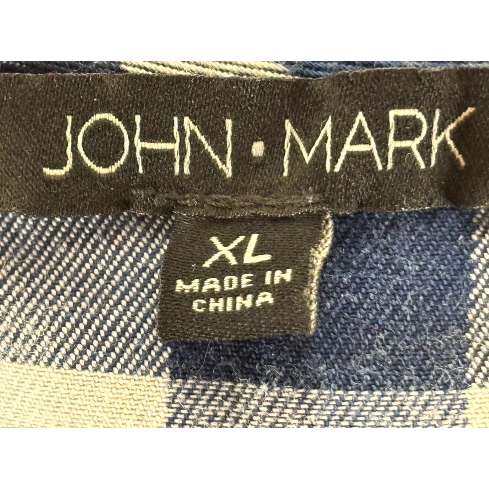 Vintage John Mark Bell Sleeve Blouse Women’s XL Blue Plaid Tencel 3/4 Sleeve Round Neck Pullover Casual Travel Vintage No Size XL / US 12-14 / IT 48-50 - 7 Thumbnail
