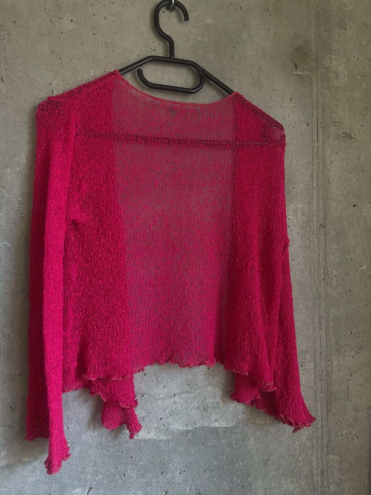 Hysteric Glamour × If Six Was Nine Vintage Japanese Issey Miyake style Mesh Cardigan Abstractio Size M / US 6-8 / IT 42-44 - 15 Thumbnail