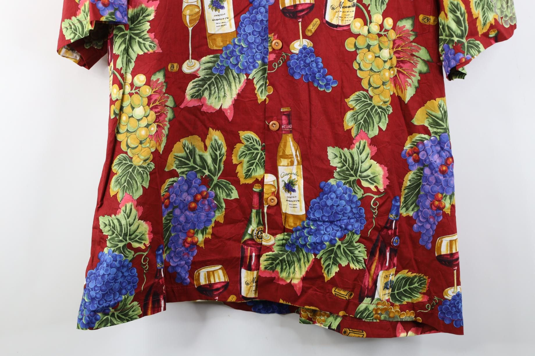 Vintage Vintage 90s Streetwear Wine Grapes Beach Luau Button Shirt Size US L / EU 52-54 / 3 - 3 Thumbnail