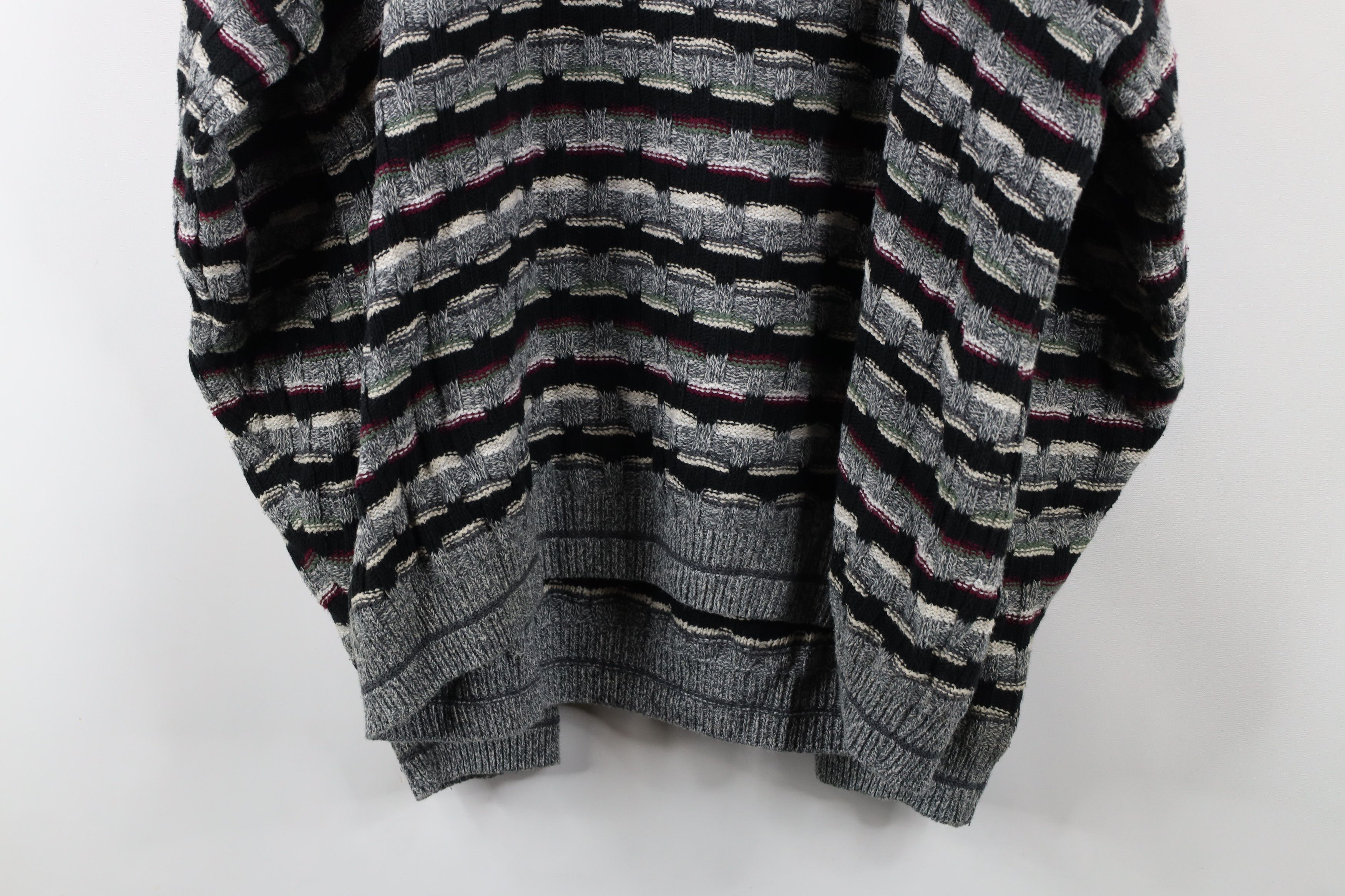 Vintage Vintage 90s Streetwear Ribbed Knit Sweater Cotton USA Size US XL / EU 56 / 4 - 7 Thumbnail