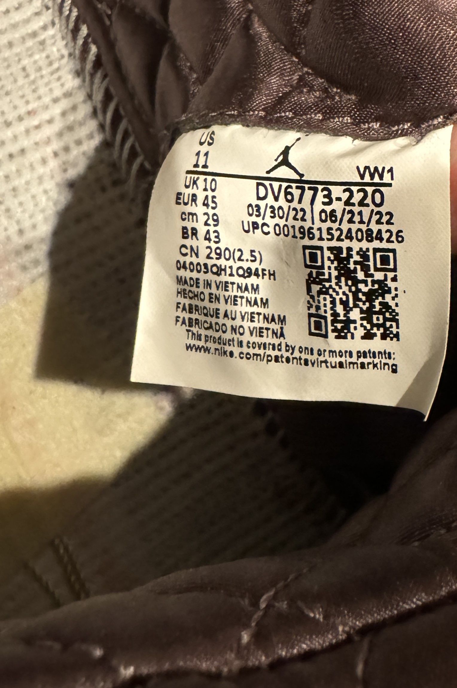 A Ma Maniere × Jordan Brand JORDAN X A MA MANIERE JORDAN 4 VIOLET ORE SIZE 11 Size US 11 / EU 44 - 17 Thumbnail