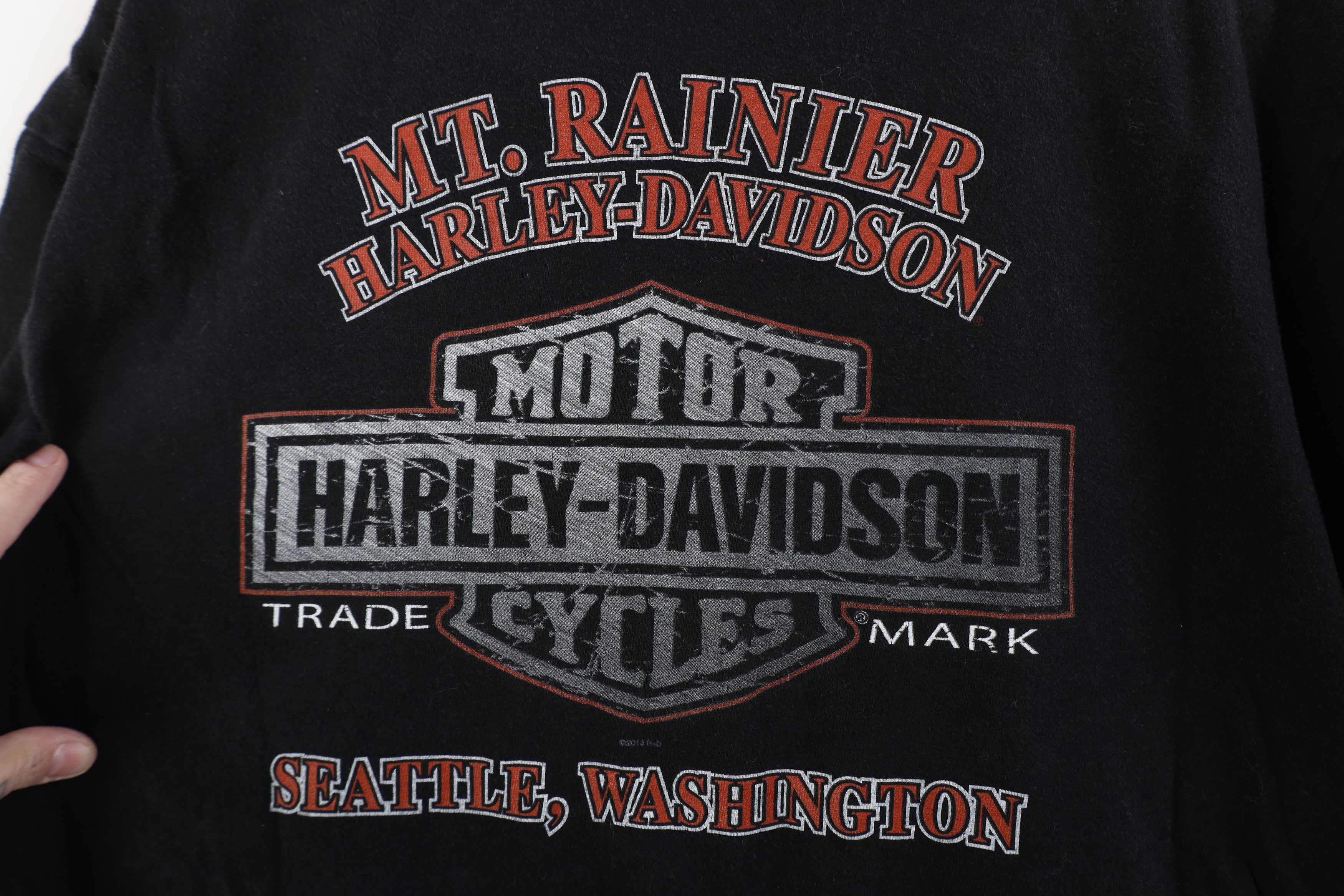 Harley Davidson Vintage Y2K Harley Davidson Hog Motorcycle T-Shirt Black Size US L / EU 52-54 / 3 - 12 Thumbnail