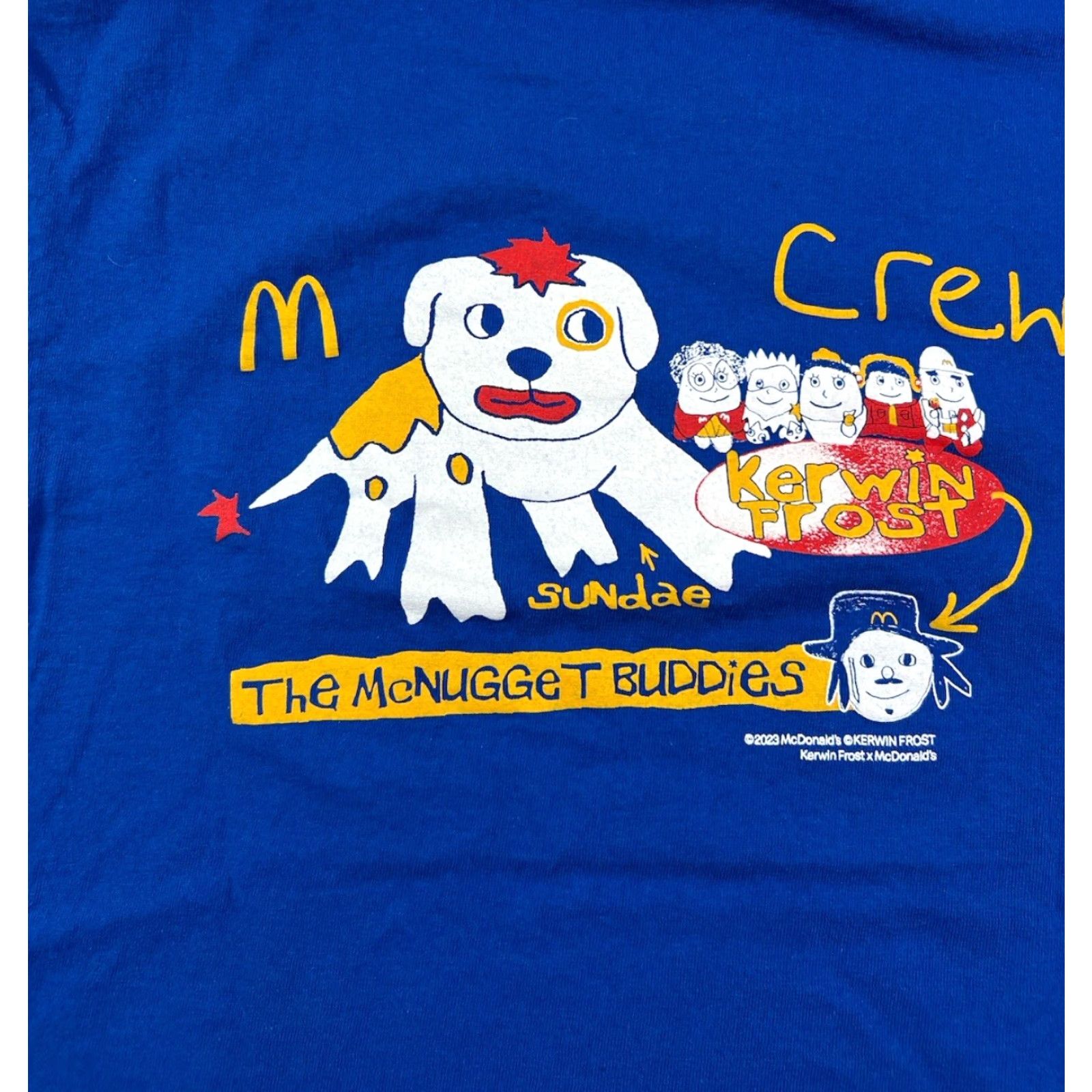 Delta McDonald’s Kerwin Frost Mcnuggets Crew 2023 Employee T Shirt Blue Size Medium Size US M / EU 48-50 / 2 - 6 Thumbnail