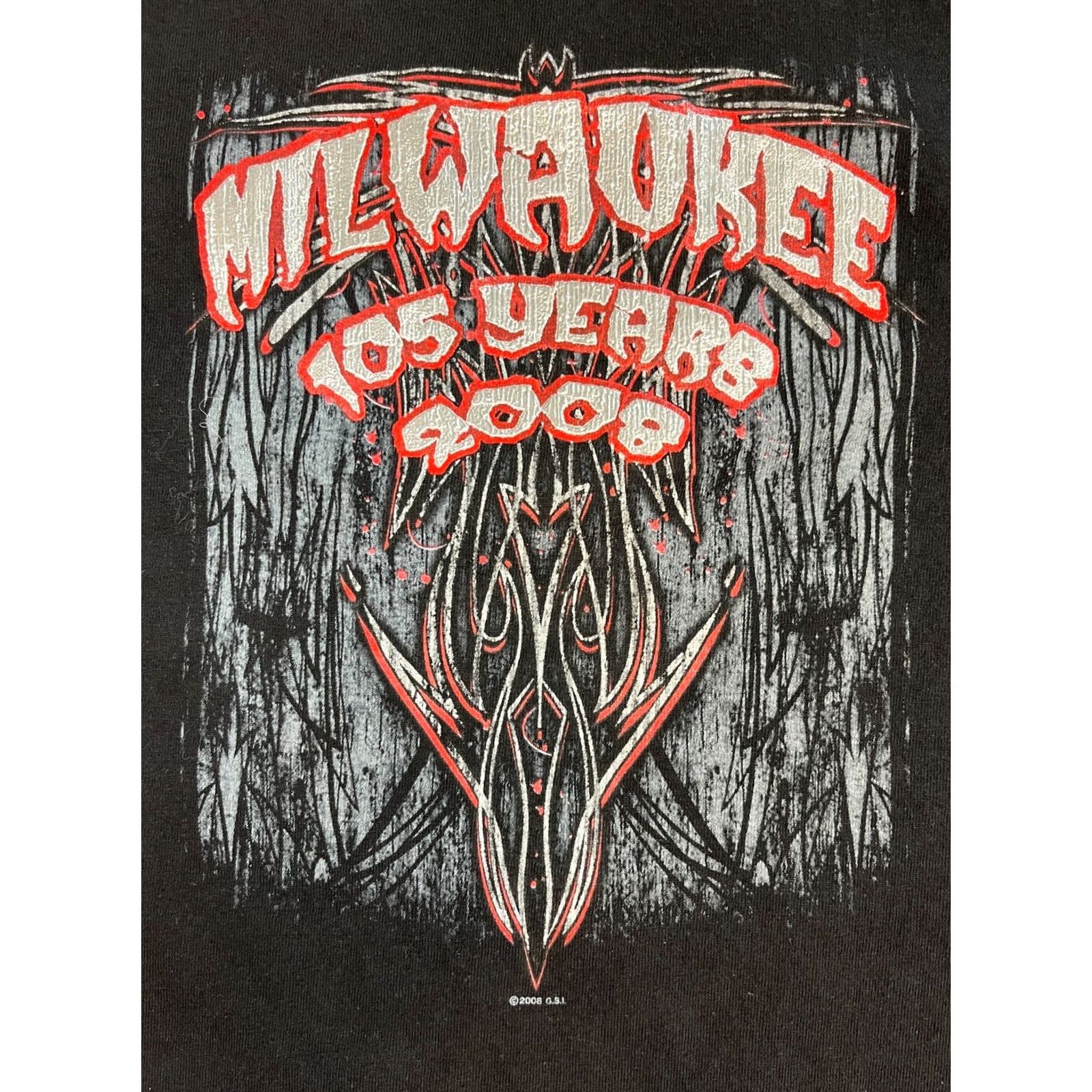 Vintage Men's Vintage Milwaukee 2008 105 Years Anniversary T-Shirt Sz L Shirt Black Cotton Alstyle Apparel & Activewear Size US L / EU 52-54 / 3 - 3 Thumbnail