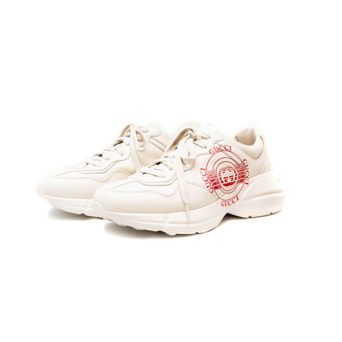 Gucci Gucci Rhyton Interlocking Disk Leather Sneakers Wmns Sz8.5US Size US 8.5 / IT 38.5 - 1 Thumbnail