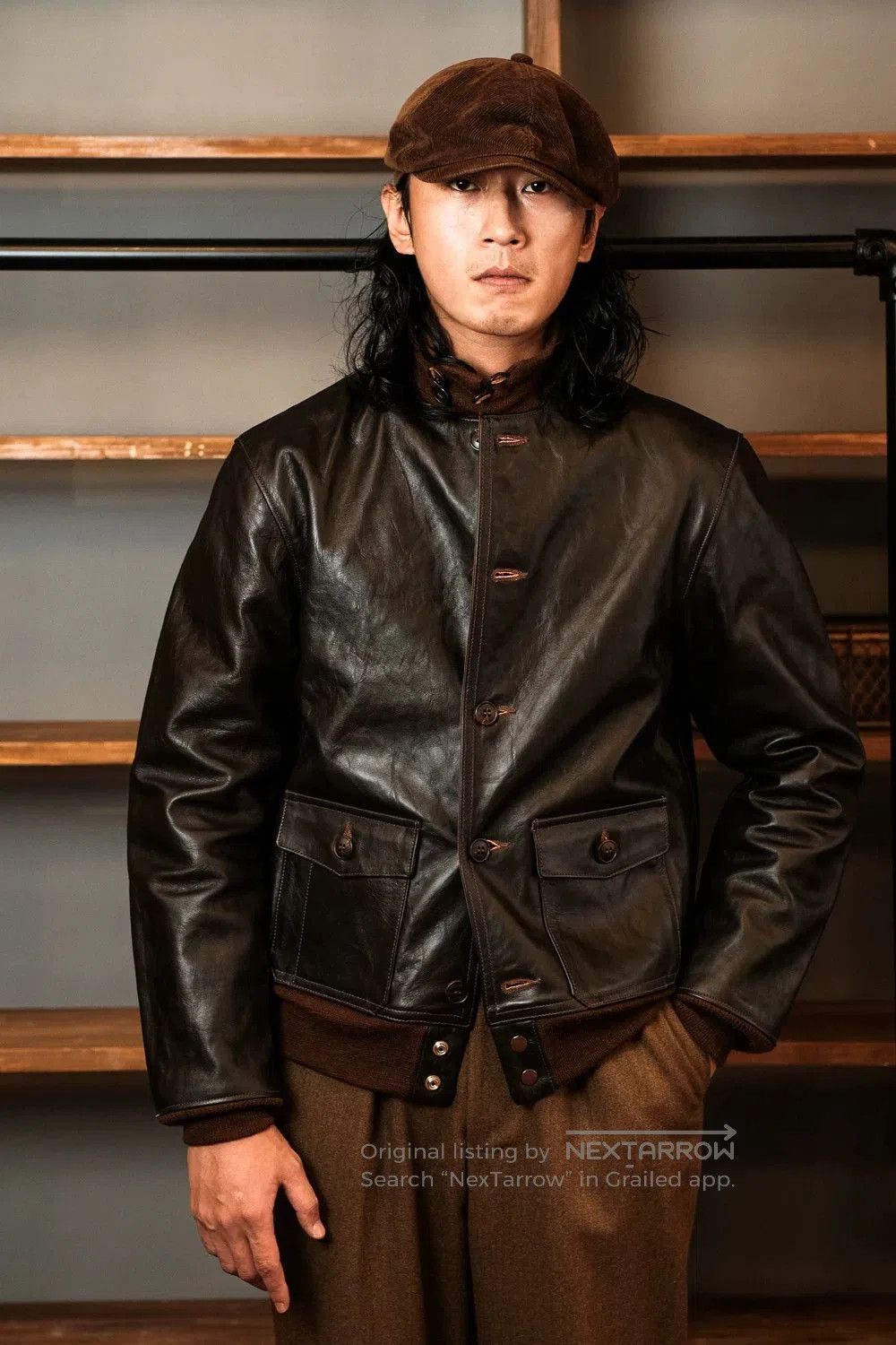 The Real McCoy's real mccoy's type a-1 leather jacket. Size US L / EU 52-54 / 3 - 2 Thumbnail