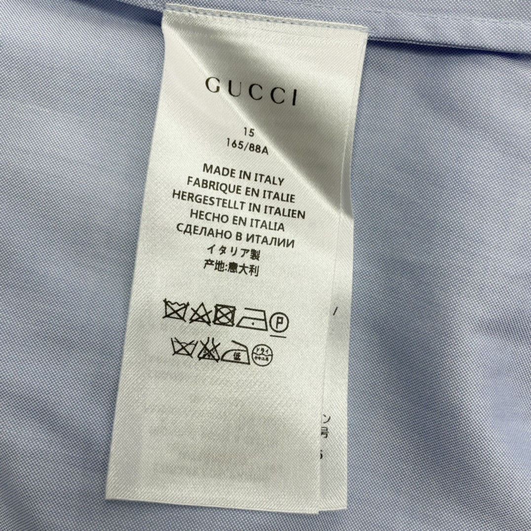 Gucci Gucci Size 38 Floral blue long-sleeved shirt 2501-Nextarrow Size US XXS / EU 40 - 6 Thumbnail