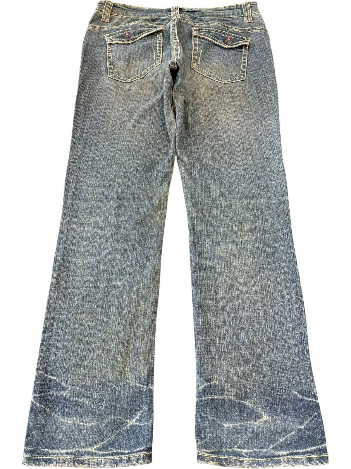 Japanese Brand Vintage Japanese Brand Mud Wash Distressed Tapered Jeans Size US 34 / EU 50 - 2 Thumbnail