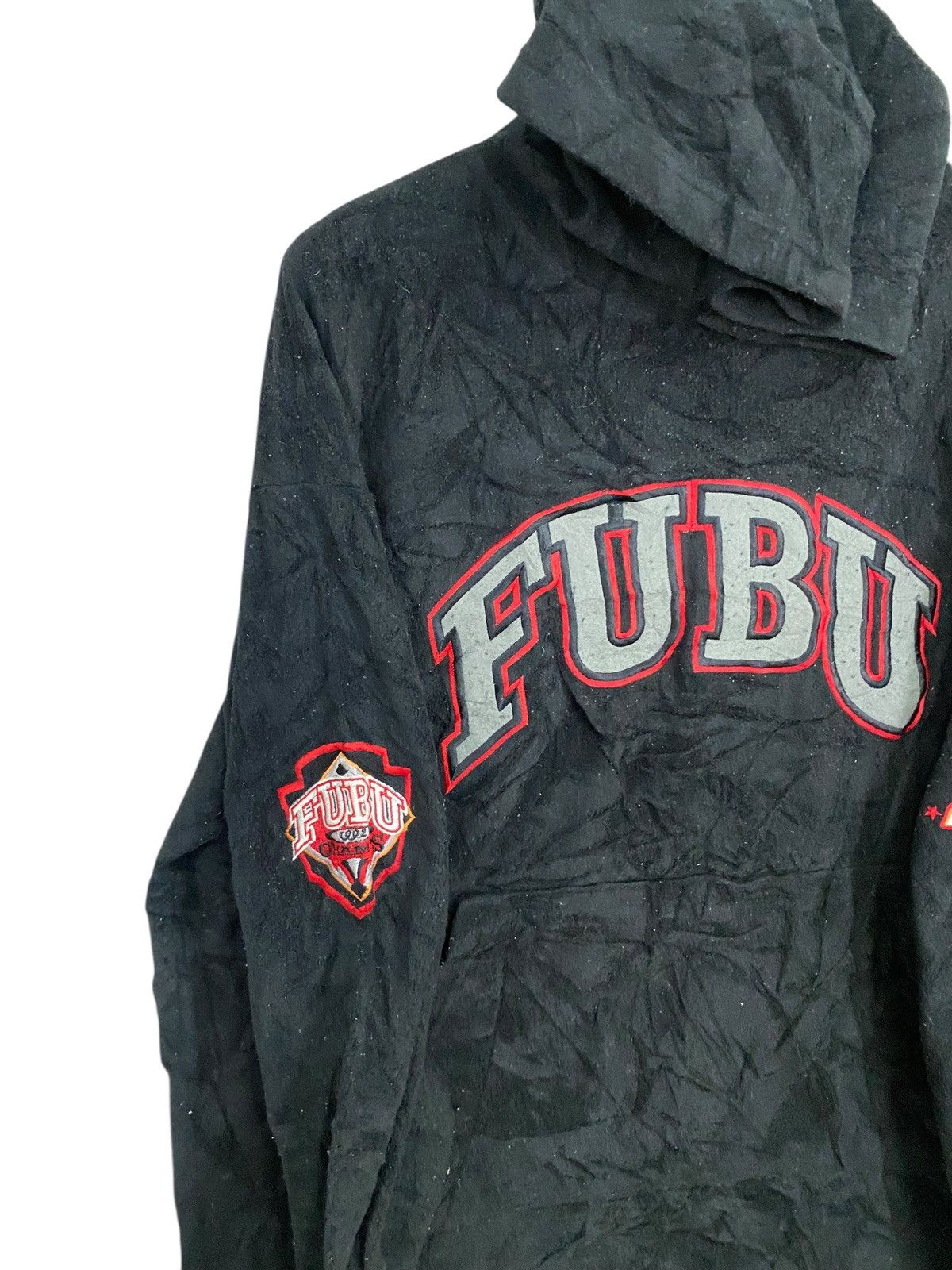 Fubu Vintage 90s fubu the collection fleece hoodie pullover Size US XL / EU 56 / 4 - 5 Thumbnail