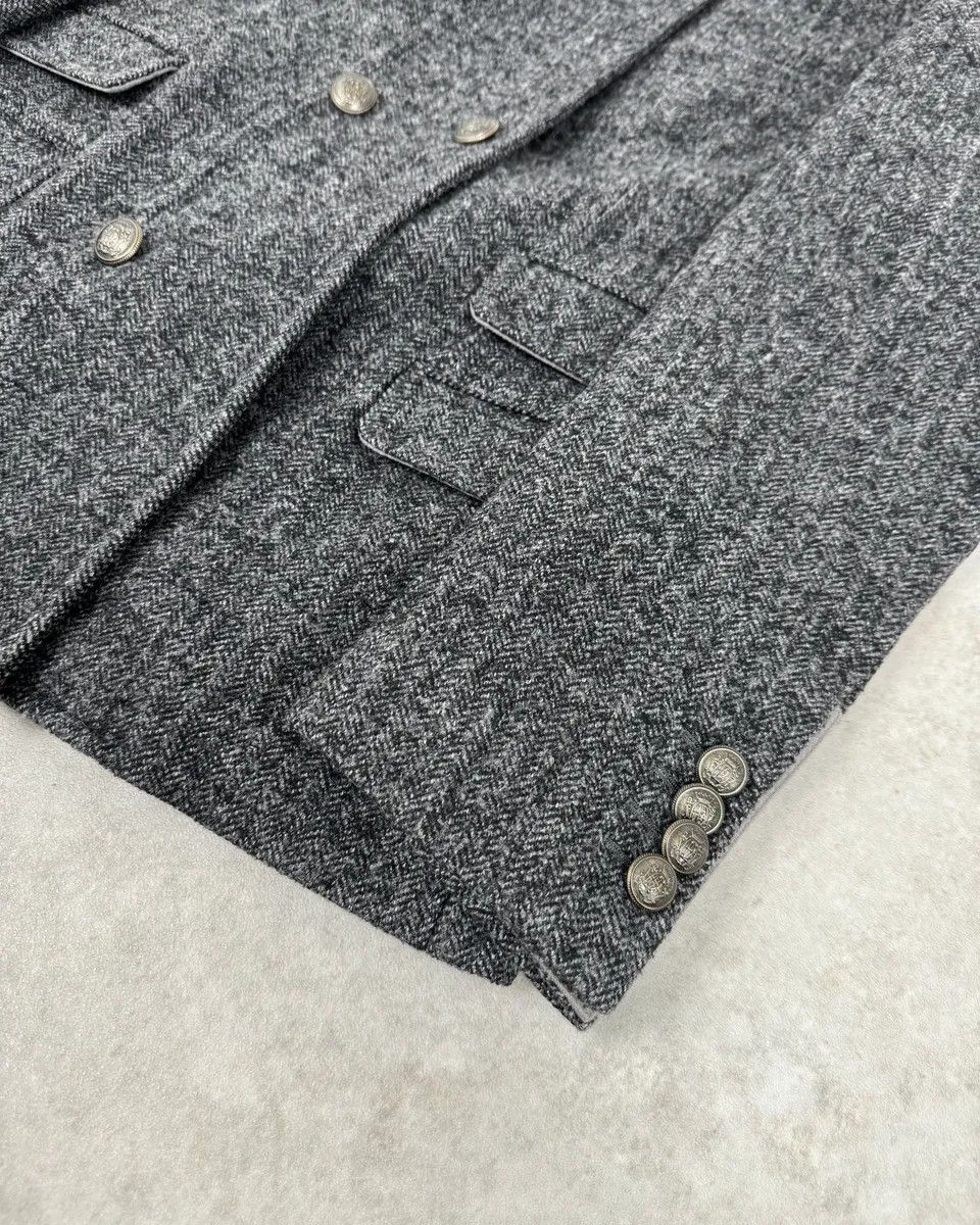 Dolce & Gabbana AW2008 Dolce & Gabbana Grey Wool Buttoned Coat Size US M / EU 48-50 / 2 - 6 Thumbnail