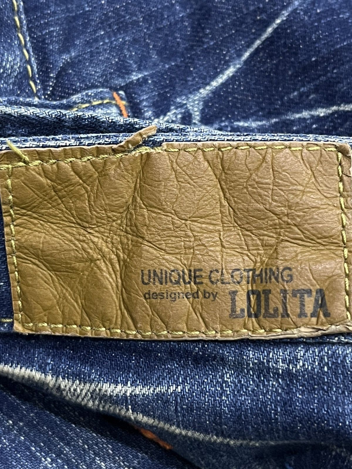 Lolita Jeans 🔥Lolita Unique Clothing Super Wide Flare Floral Denim Size 26" / US 2 / IT 38 - 6 Thumbnail