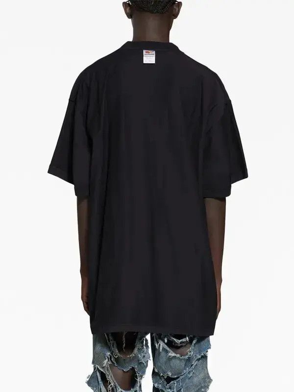 Balenciaga o1in1g0824 Mirror T-Shirt Oversized in Black Size US M / EU 48-50 / 2 - 4 Thumbnail
