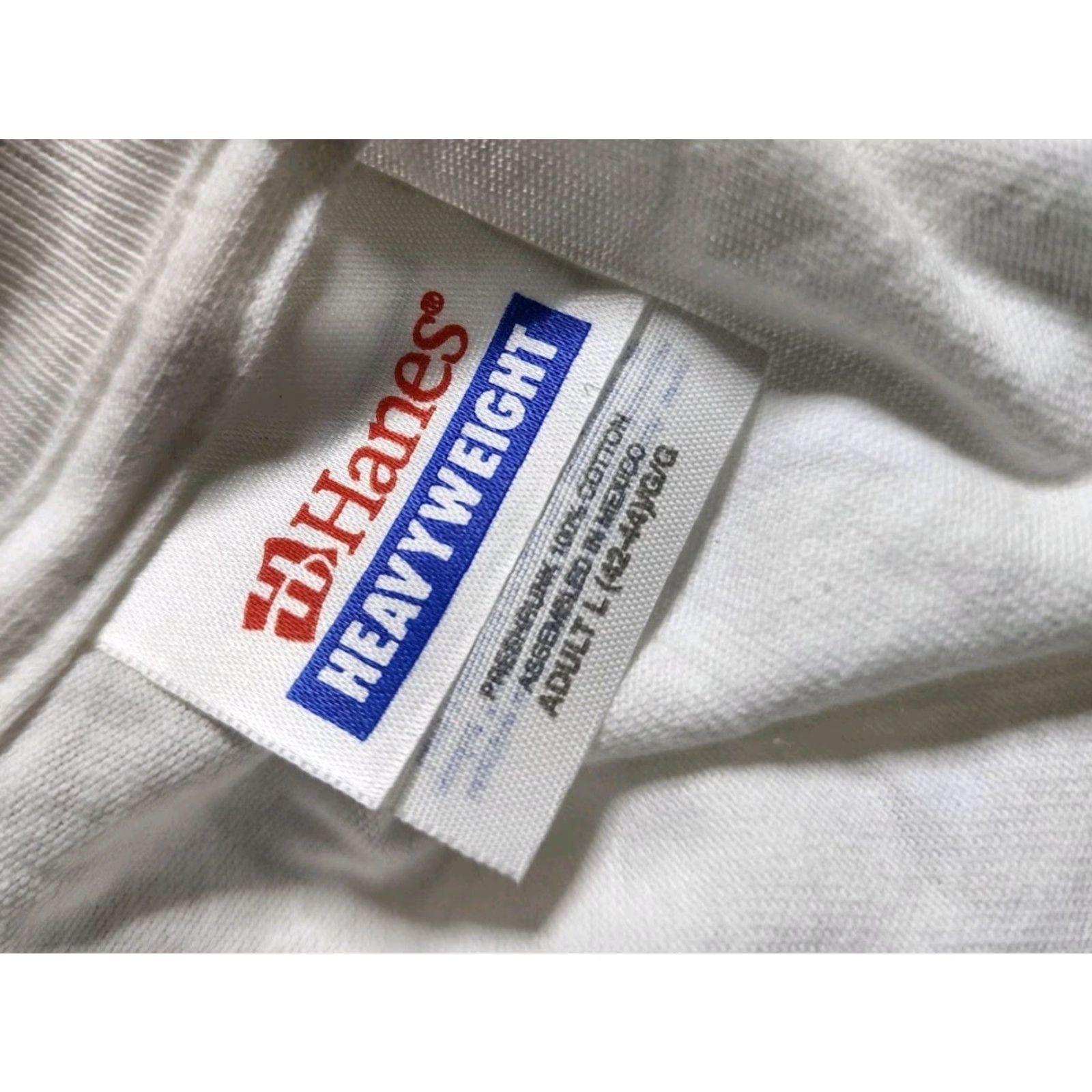 Hanes VINTAGE Hanes 90s Music Festival T-Shirt Mens Large White Crew Neck Short Sleeve Size US L / EU 52-54 / 3 - 4 Thumbnail