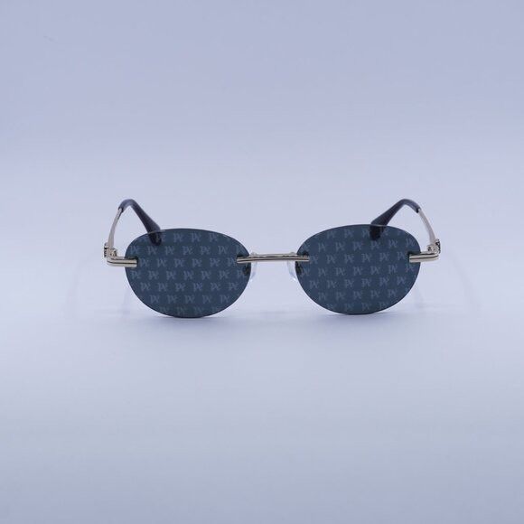 Palm Angels Palm Angels PERI10H CRYSTAL 7607 Sunglasses Gold Oval Frame Size ONE SIZE - 4 Thumbnail