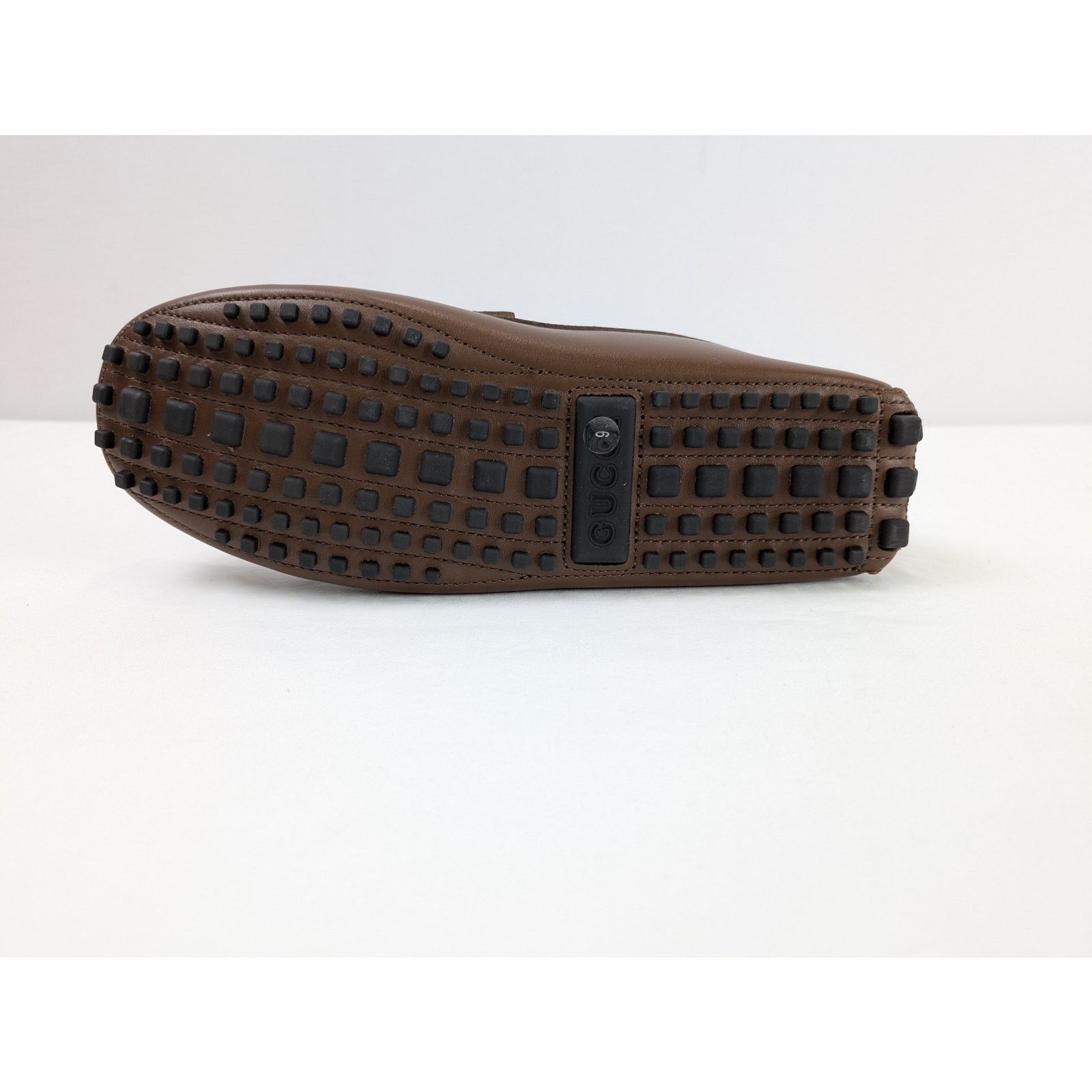 Gucci o1rshd1 Leather Upper and Rubber Loafers in Brown Size US 9.5 / EU 42-43 - 11 Thumbnail
