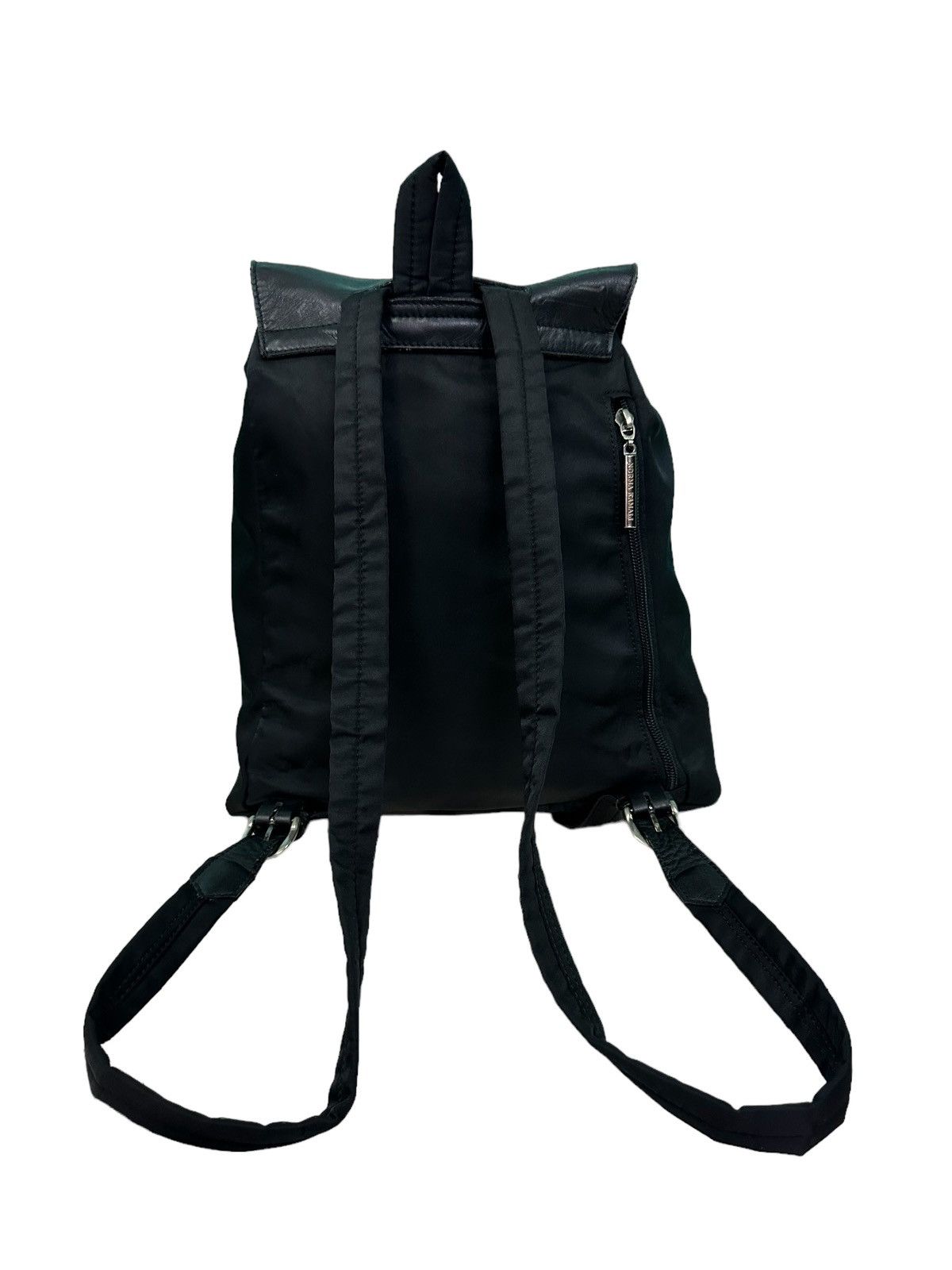 Norma Kamali VINTAGE NORMA KAMALI NYLON LEATHER BACKPACK Size ONE SIZE - 3 Thumbnail