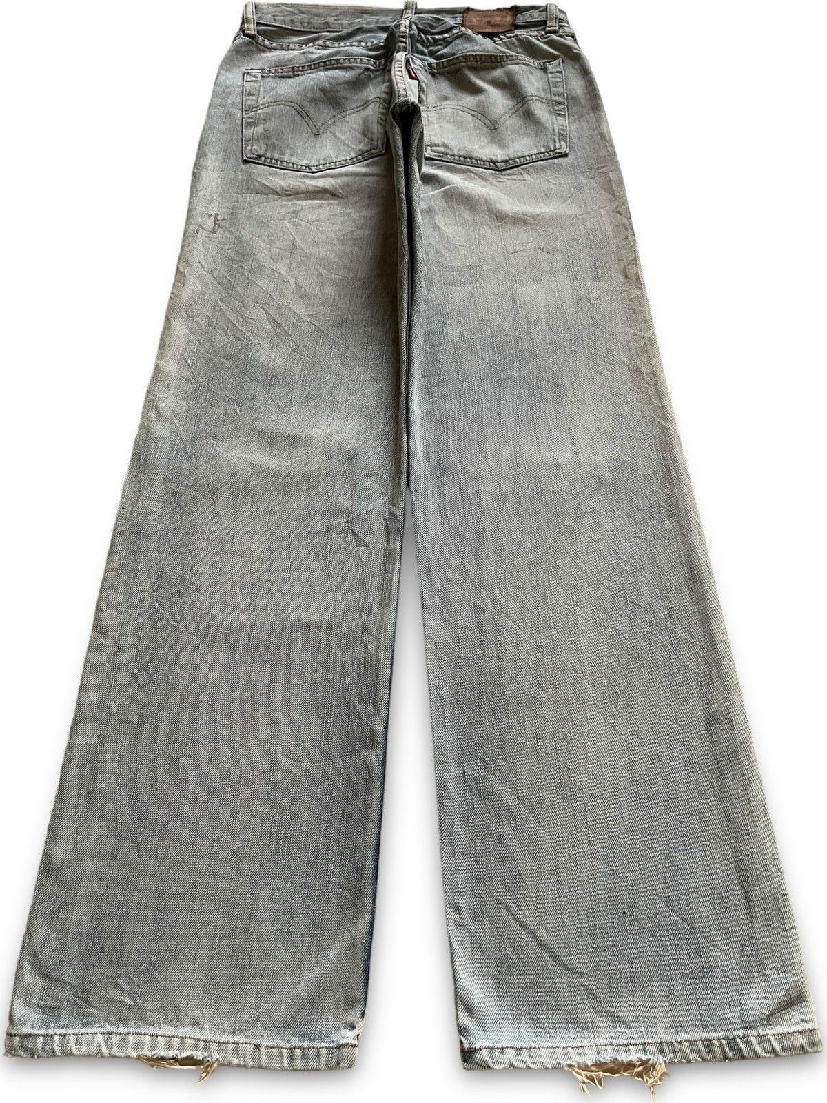 Levi's × Levi's Vintage Clothing Vintage 90s Levis 502 Light Wash Distressed Loose Jeans Size US 29 - 2 Thumbnail