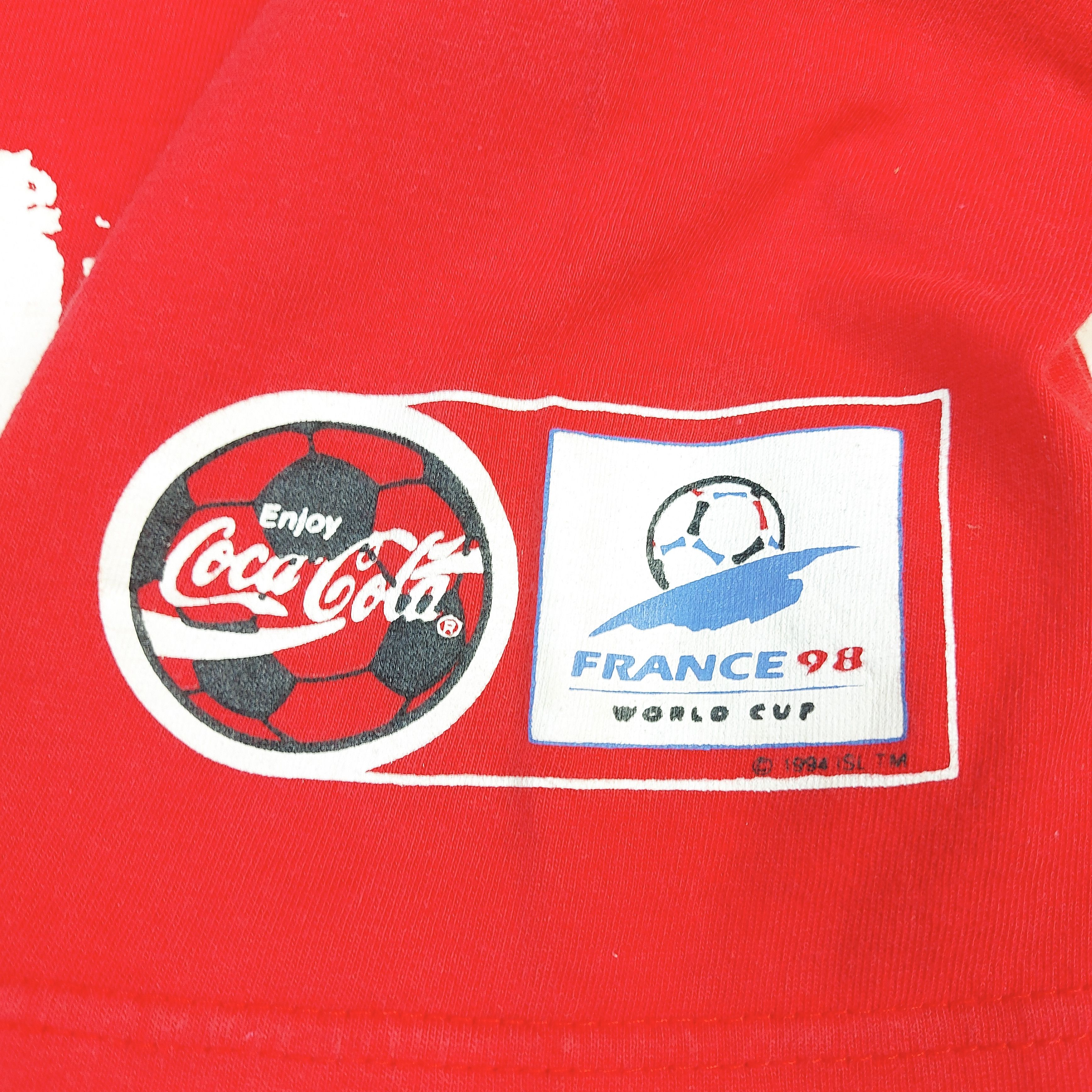 Coca Cola Vintage 90s Coca-Cola France 98 Soccer World Cup TEE Size US M / EU 48-50 / 2 - 6 Thumbnail