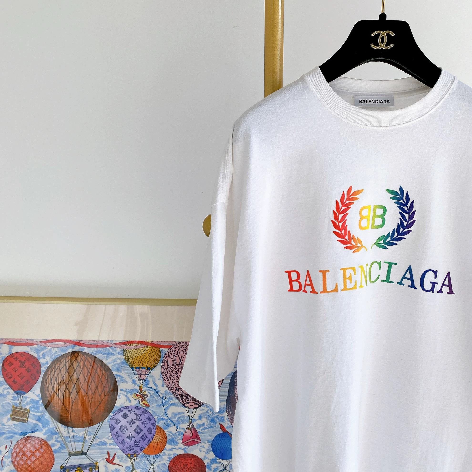 Balenciaga Balenciaga logo white T-shirt M Size US M / EU 48-50 / 2 - 3 Thumbnail