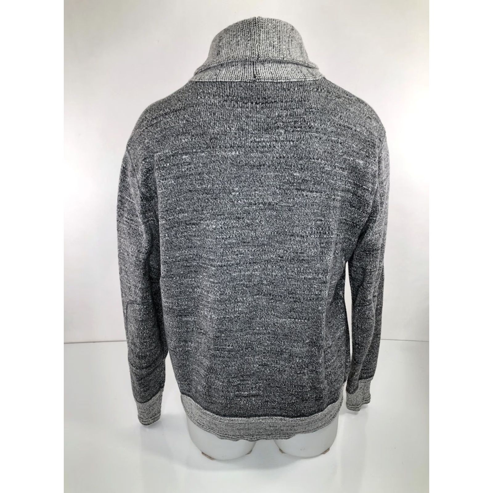 Polo Ralph Lauren POLO RALPH LAUREN SHAWL Cardigan Mens M Gray Knit Sweater - EXCELLENT Size US M / EU 48-50 / 2 - 4 Thumbnail