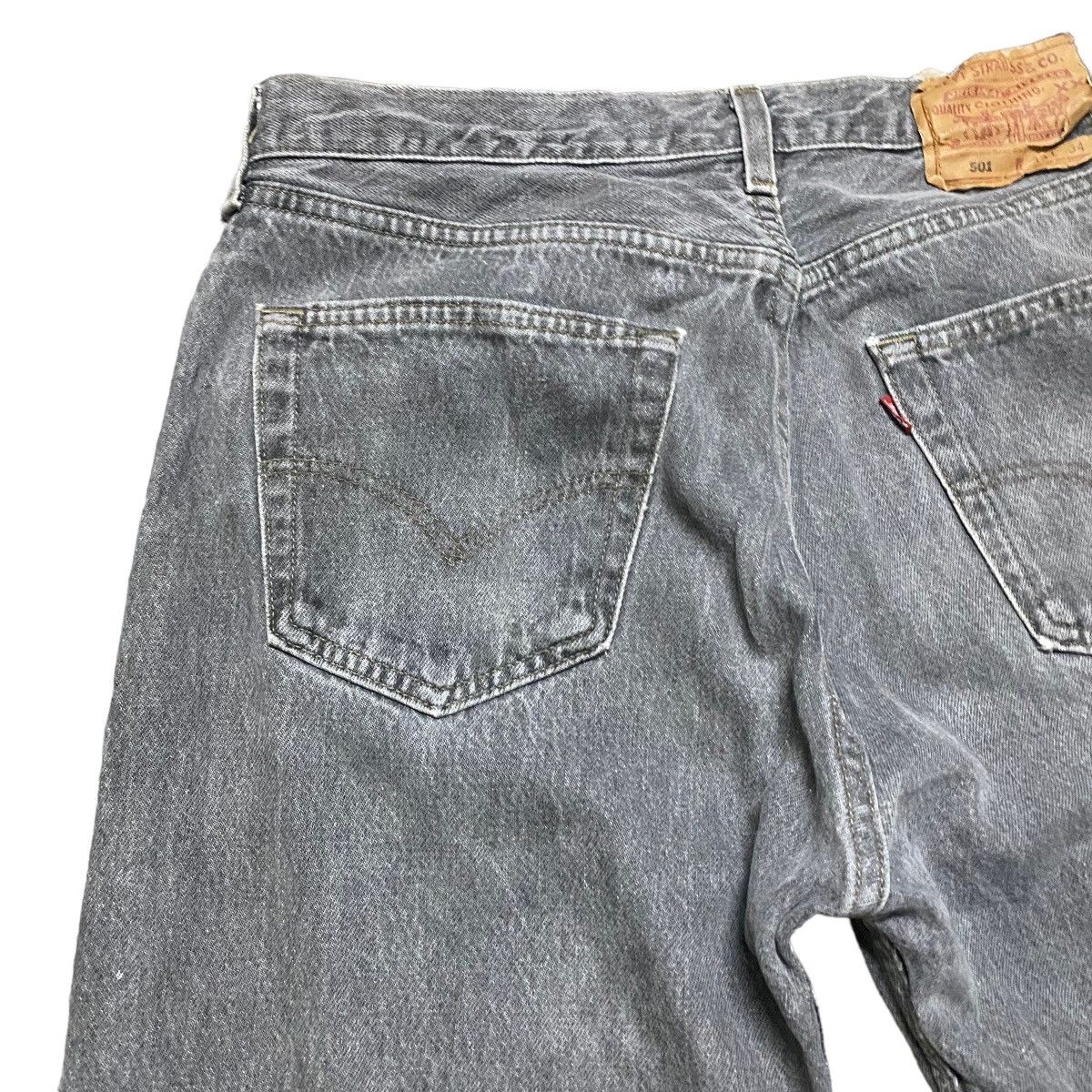 Levi's Vintage 90s Levis 501 Charcoal Jeans 32x31 Made in USA Size US 32 / EU 48 - 10 Thumbnail