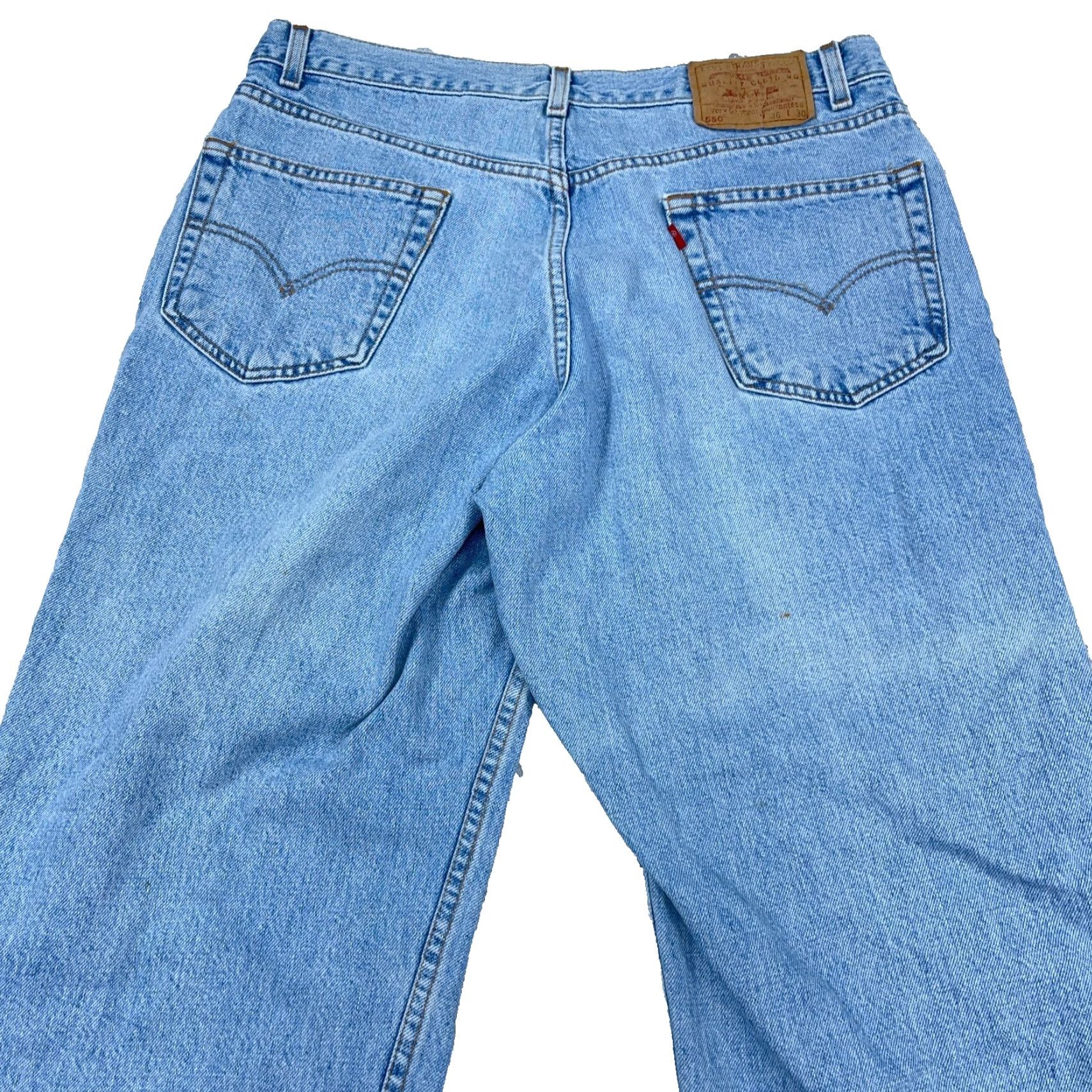 Levi's VINTAGE Levi's 550 Jeans Men 36 Relaxed Tapered 90s Blue Denim 5-Pocket Baggy Slim Fit Casual Mens Size US 36 / EU 52 - 3 Thumbnail