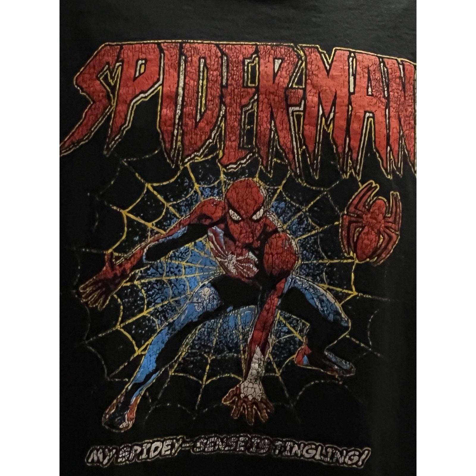 Marvel Comics Spiderman My Spidey Sense Is Tingling Black shirt 3XL Size US XXL / EU 58 / 5 - 2 Thumbnail