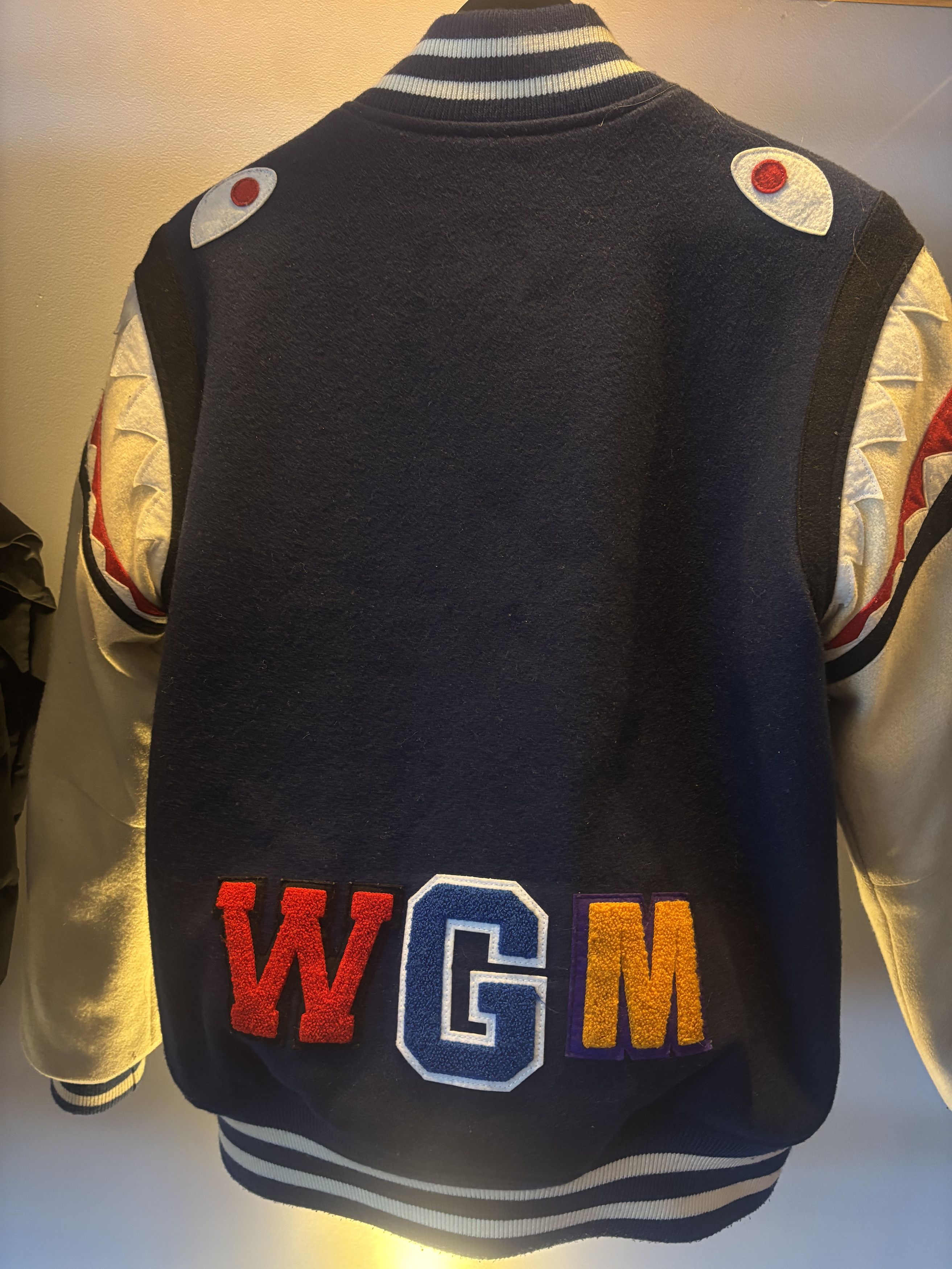 Bape Bathing Ape Shark Varsity Jacket Size US M / EU 48-50 / 2 - 4 Thumbnail