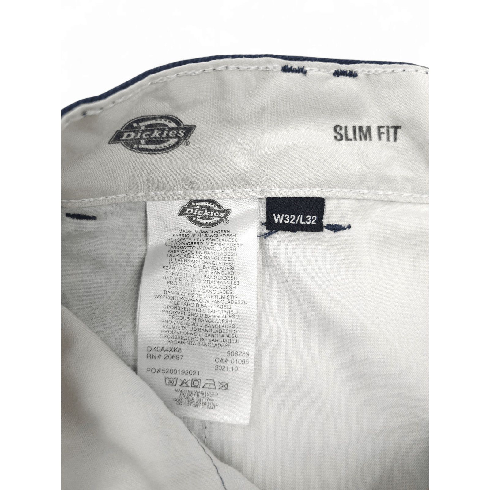Dickies 💎 Vintage 32/32 Y2K Dickies Slim Chino Pants Trousers Size US 32 / EU 48 - 6 Thumbnail
