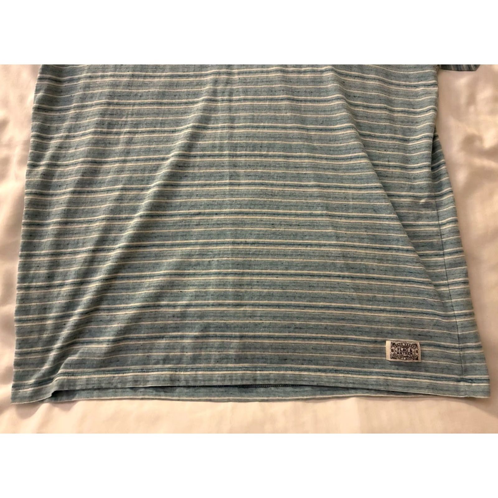 Flag & Anthem Mens Flag & Anthem Blue GreenStriped Polo Shirt XL Size US XL / EU 56 / 4 - 2 Thumbnail