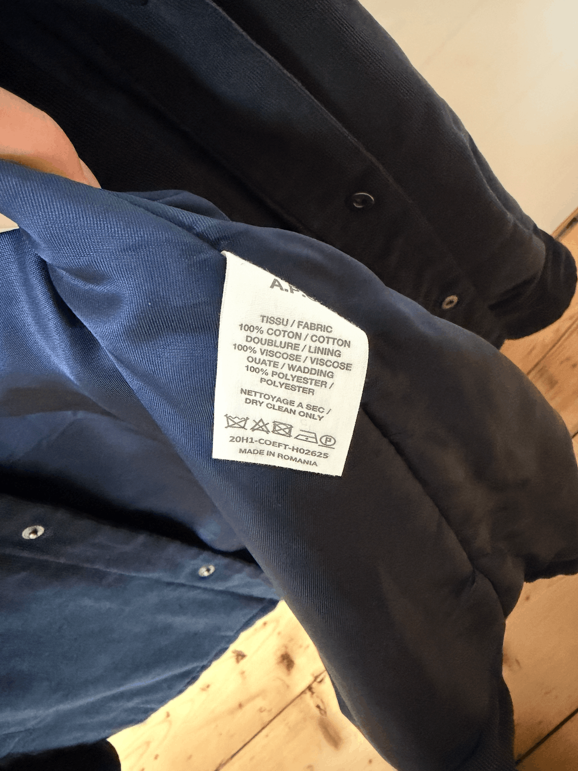 A.P.C. APC Alex Jacket in Navy Size US S / EU 44-46 / 1 - 3 Thumbnail
