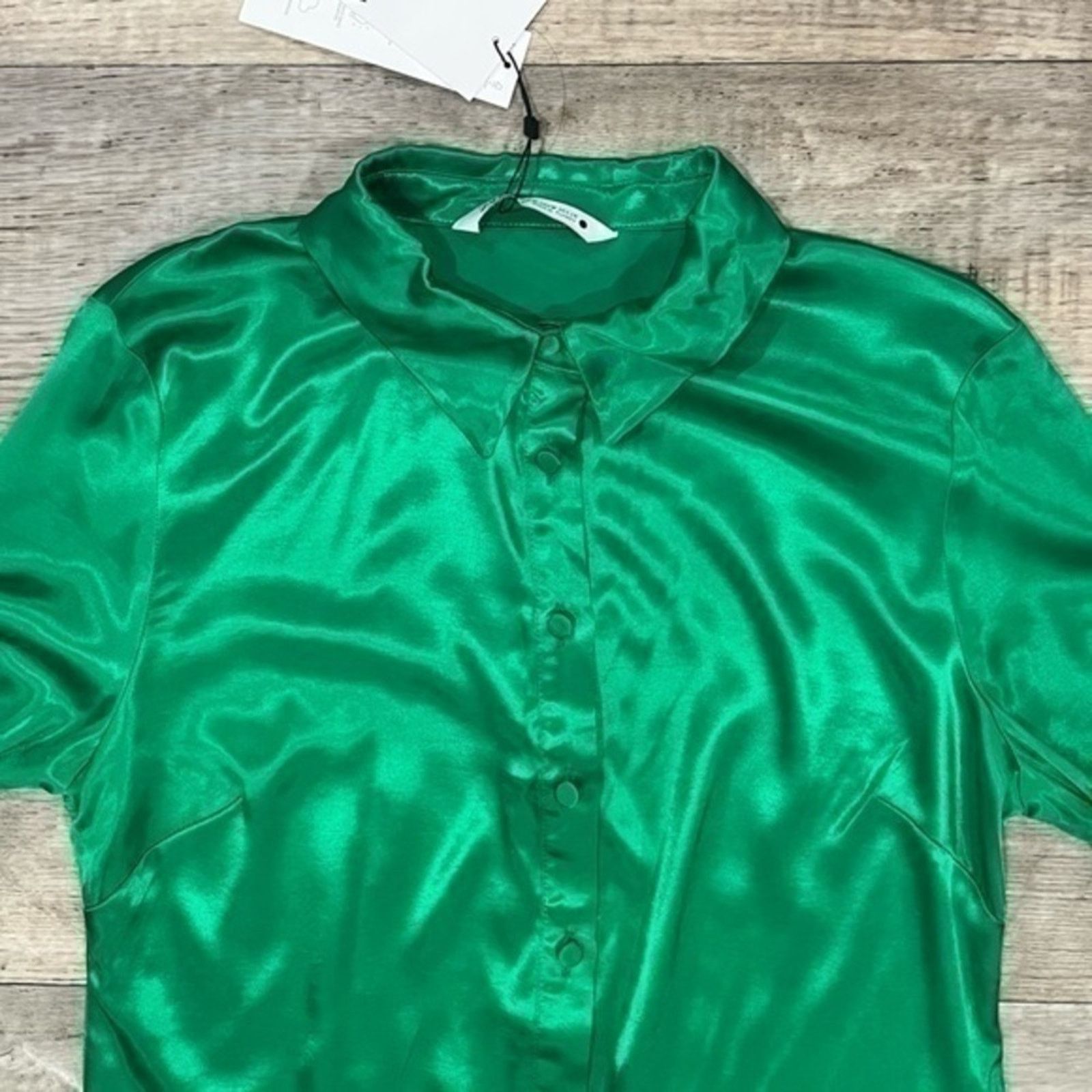 Zara ZARA Button Down Blouse NWT Size M / US 6-8 / IT 42-44 - 17 Thumbnail
